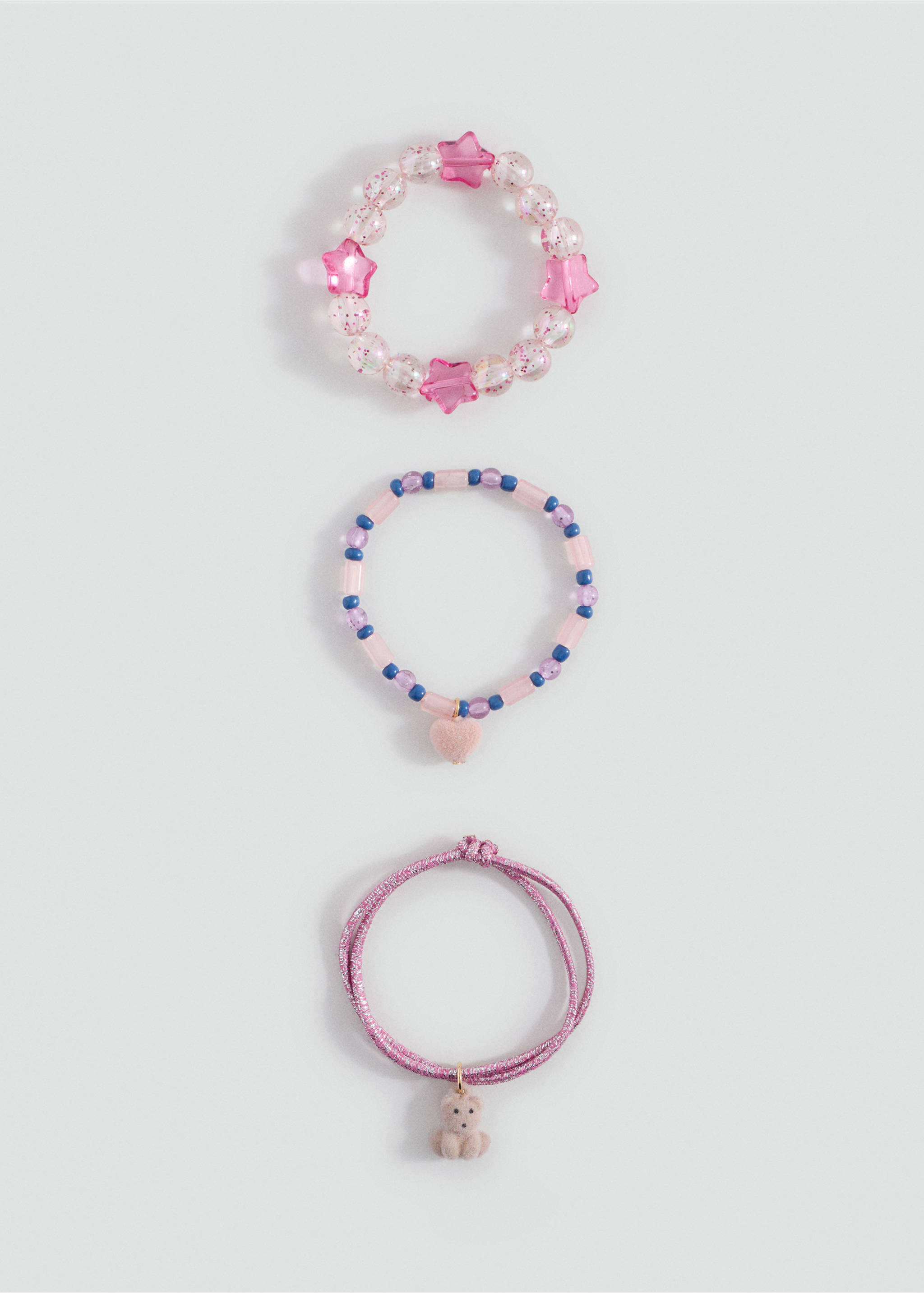 Pack of 3 bracelets - Medium plane, Pink. Ref: 17044116-00.
