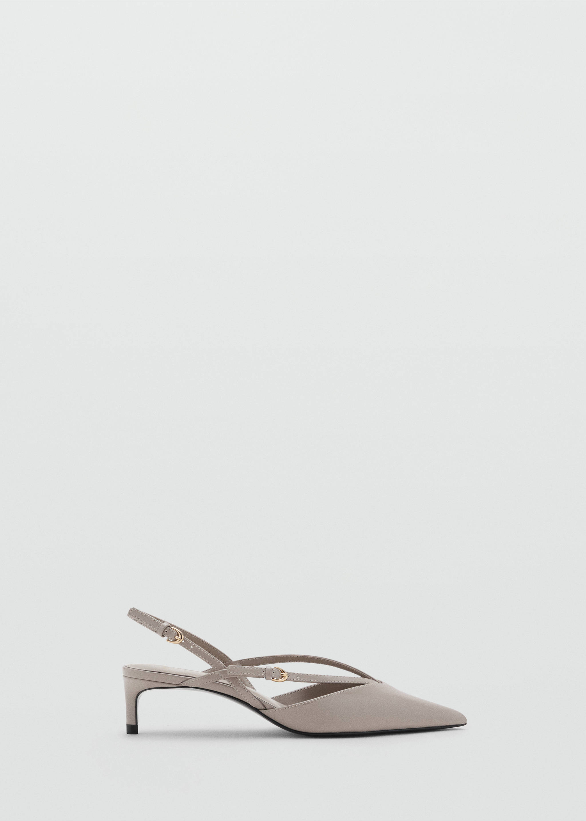 Kitten-heeled strappy shoes - Article without model, Light/Pastel Brown. Ref: 17044117-00.