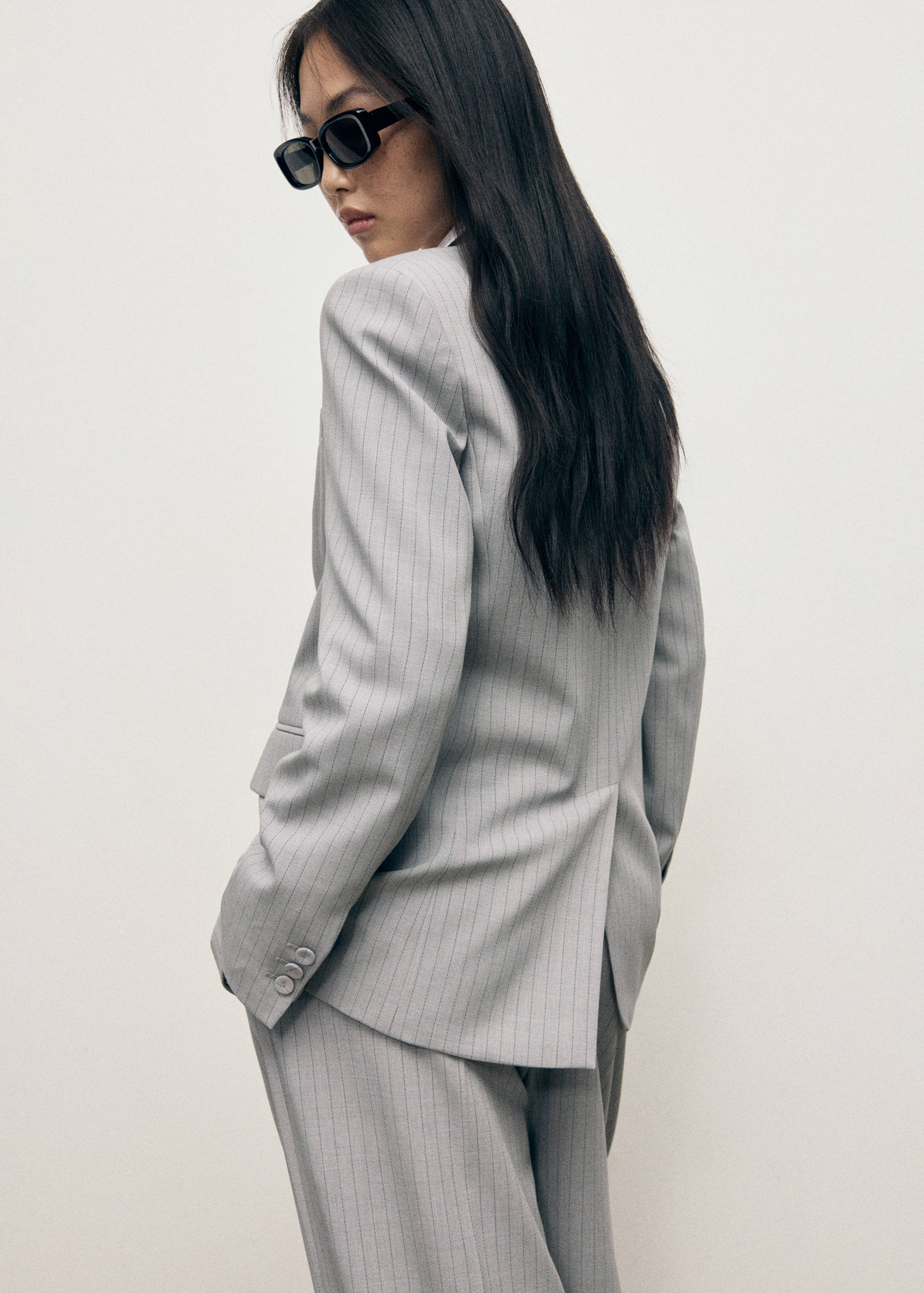 Blazer traje raya diplomática - Reverso del artículo