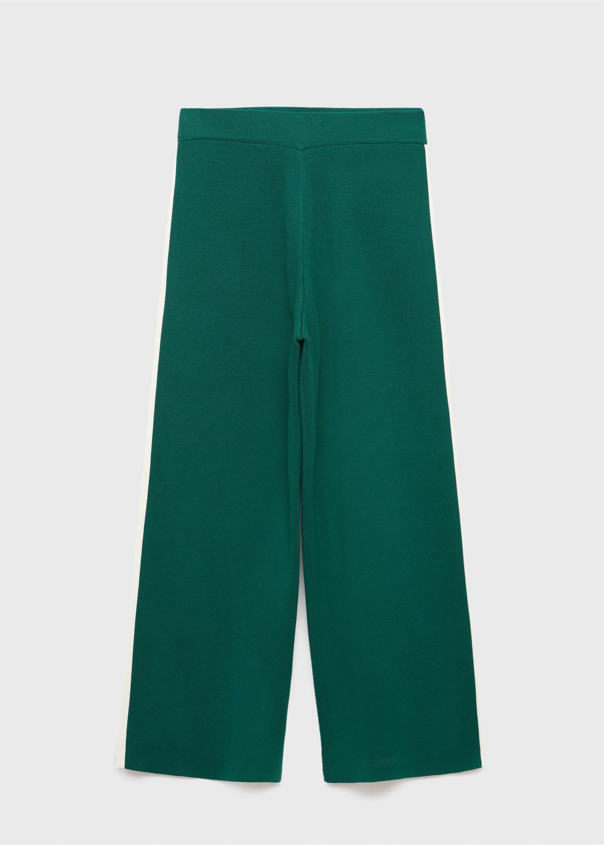 Fine-knit straight-fit trousers - Article without model, Dark Green. Ref: 17044139-00.