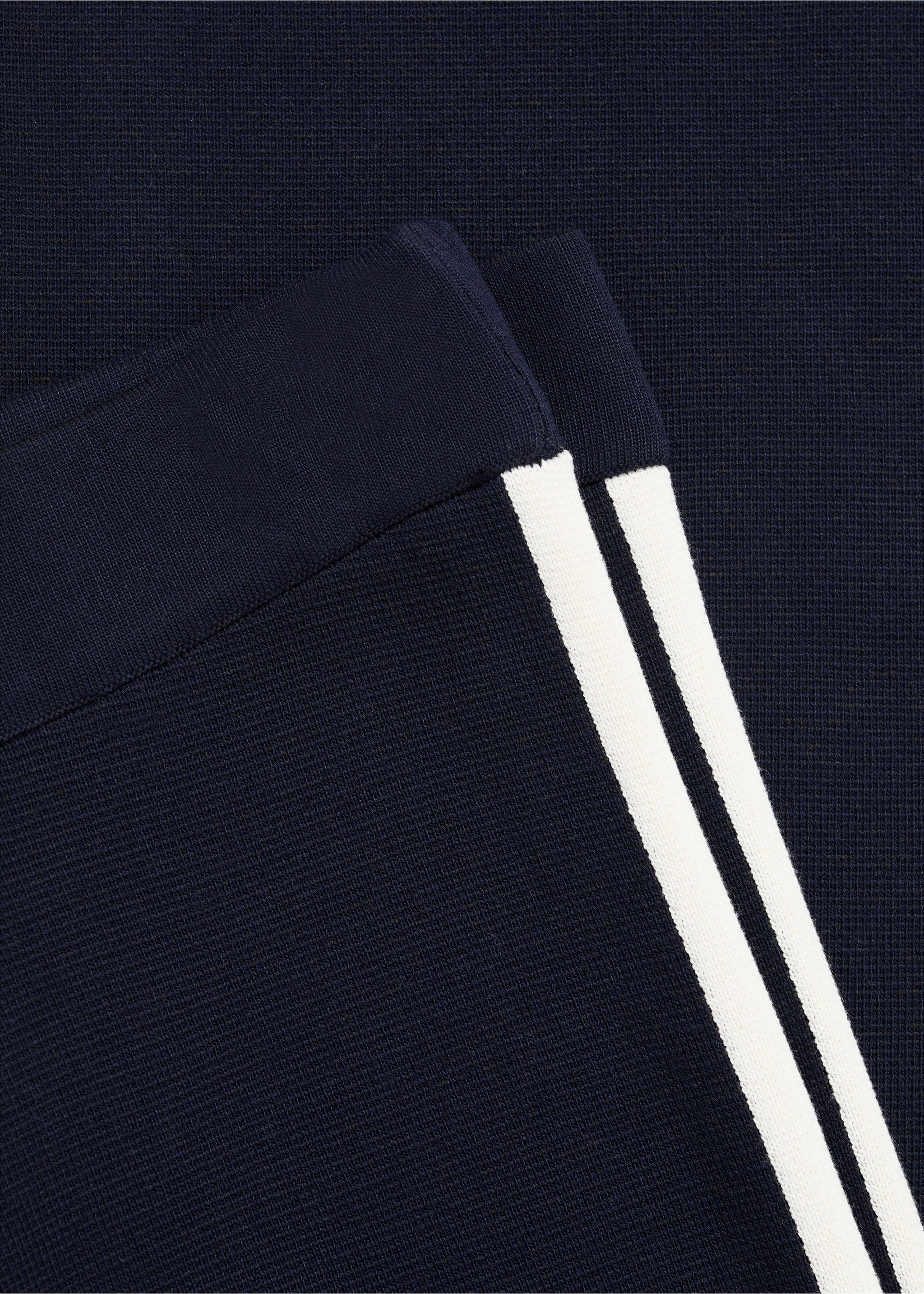 Pantalón recto punto fino - Detalle del artículo 0, Azul marino oscuro. Ref: 17044139-00.
