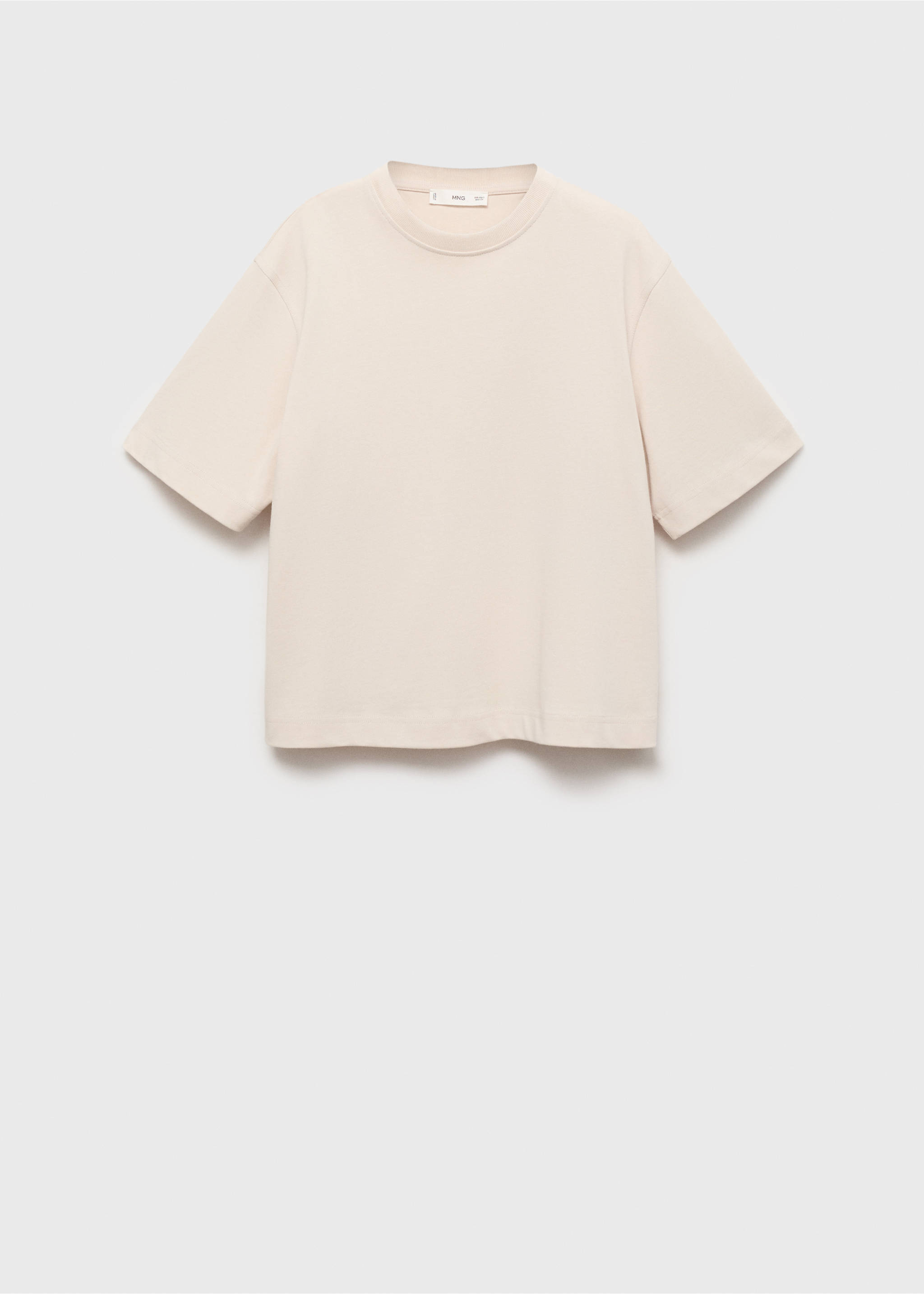 Oversized cotton t-shirt - Article without model, Light/Pastel Grey. Ref: 17044141-00.