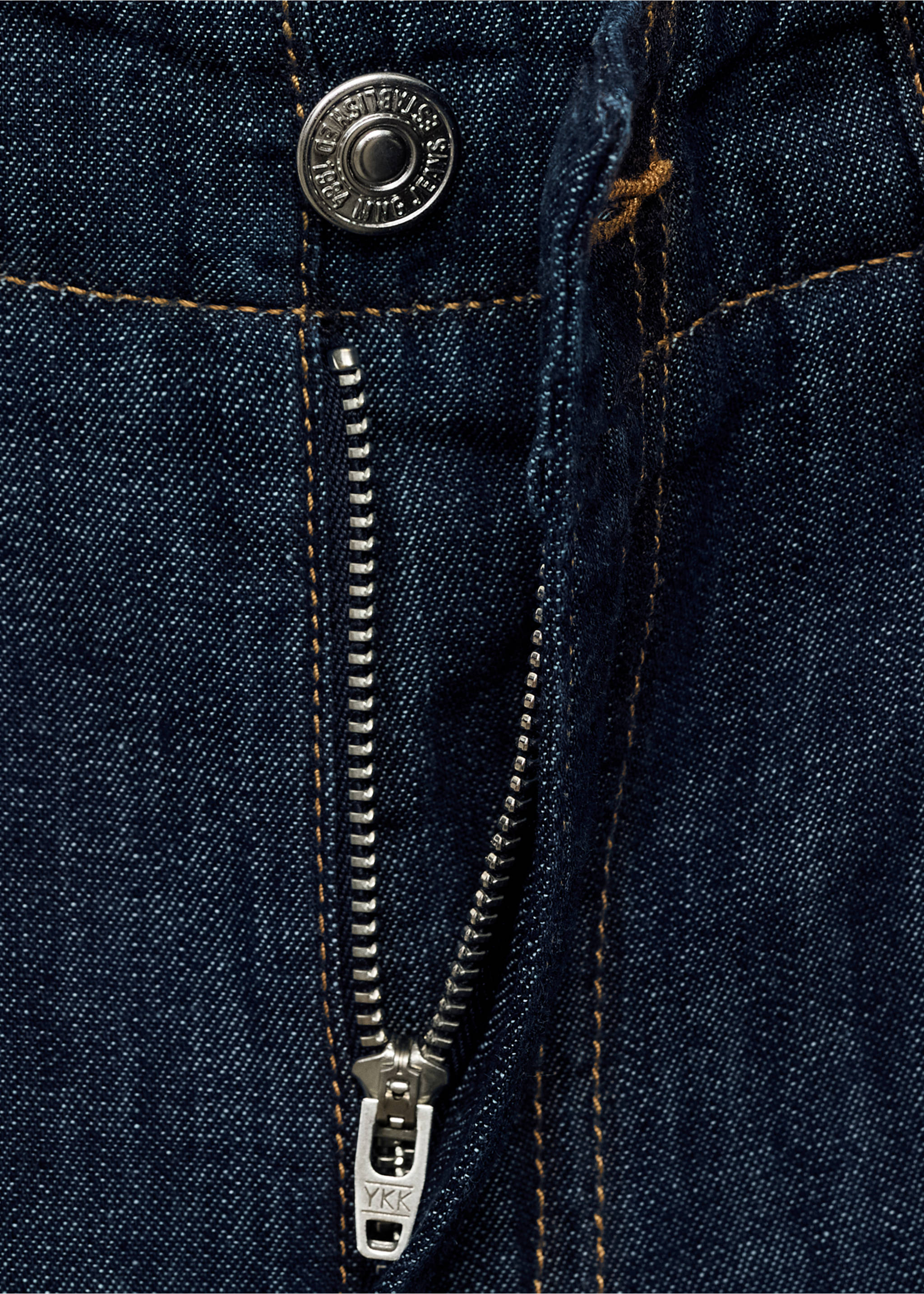 Wide leg mid-rise jeans - Details of the article 8, Open Blue. Ref: 17044143-00.
