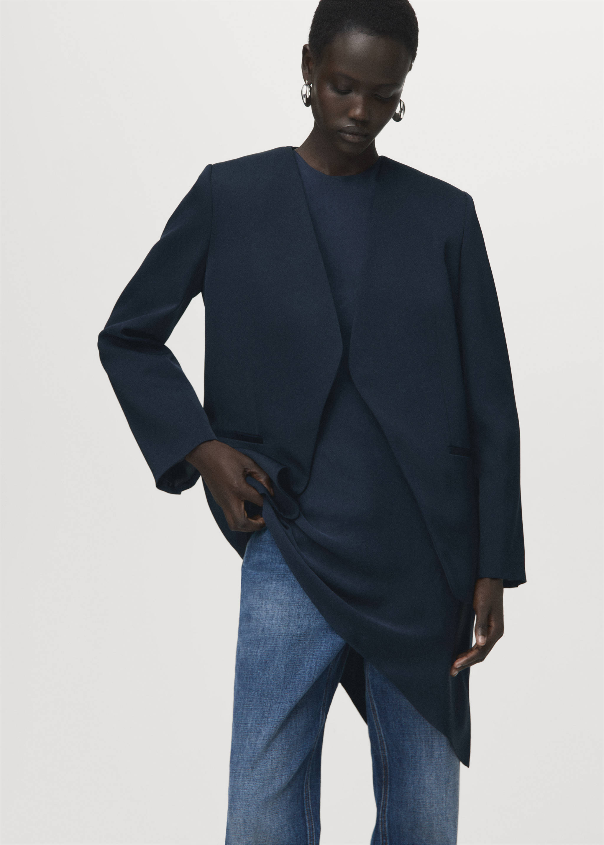 Double-breasted suit blazer - Medium plane