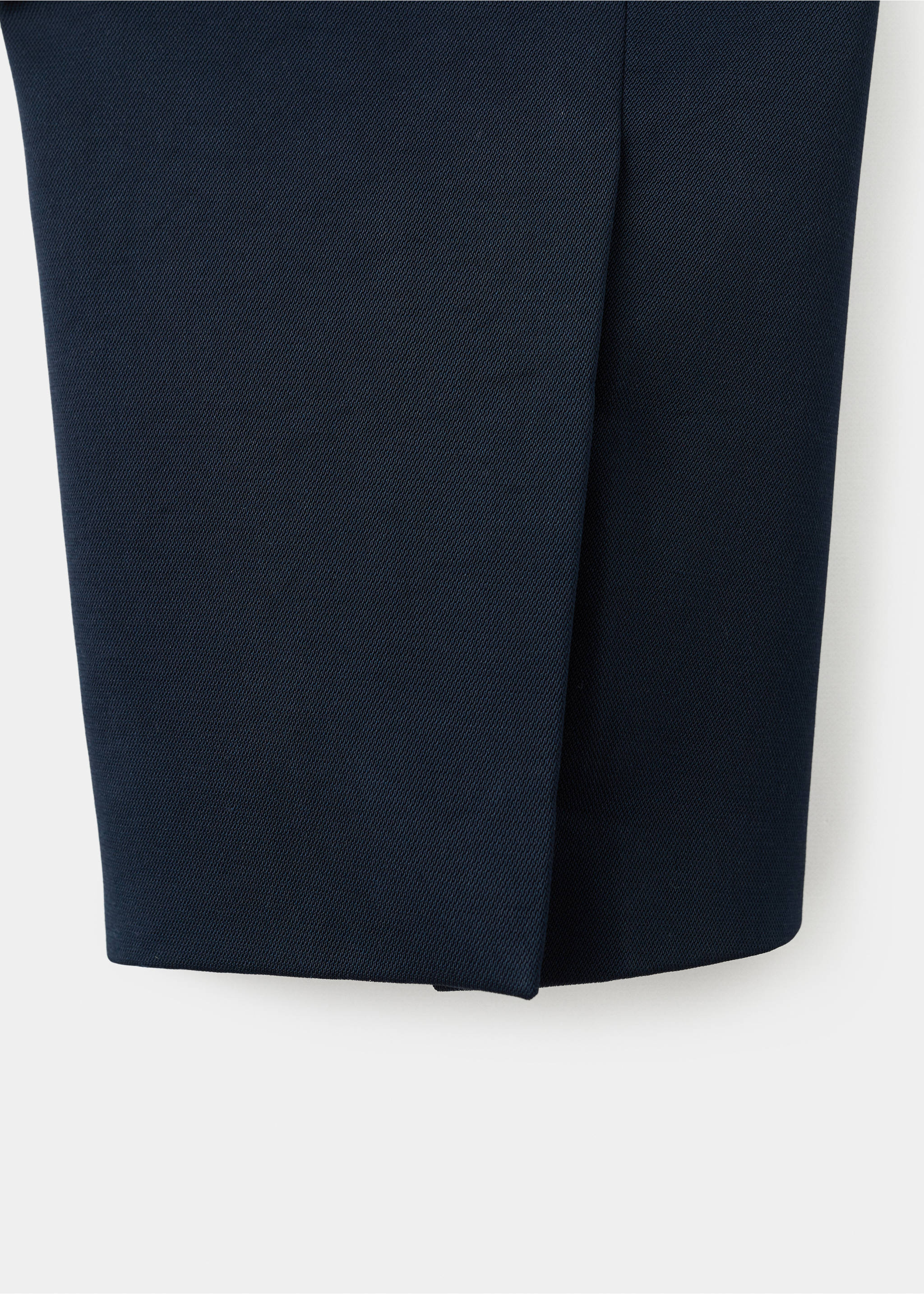 Double-breasted suit blazer - Details of the article 0, Navy. Ref: 17044147-00.