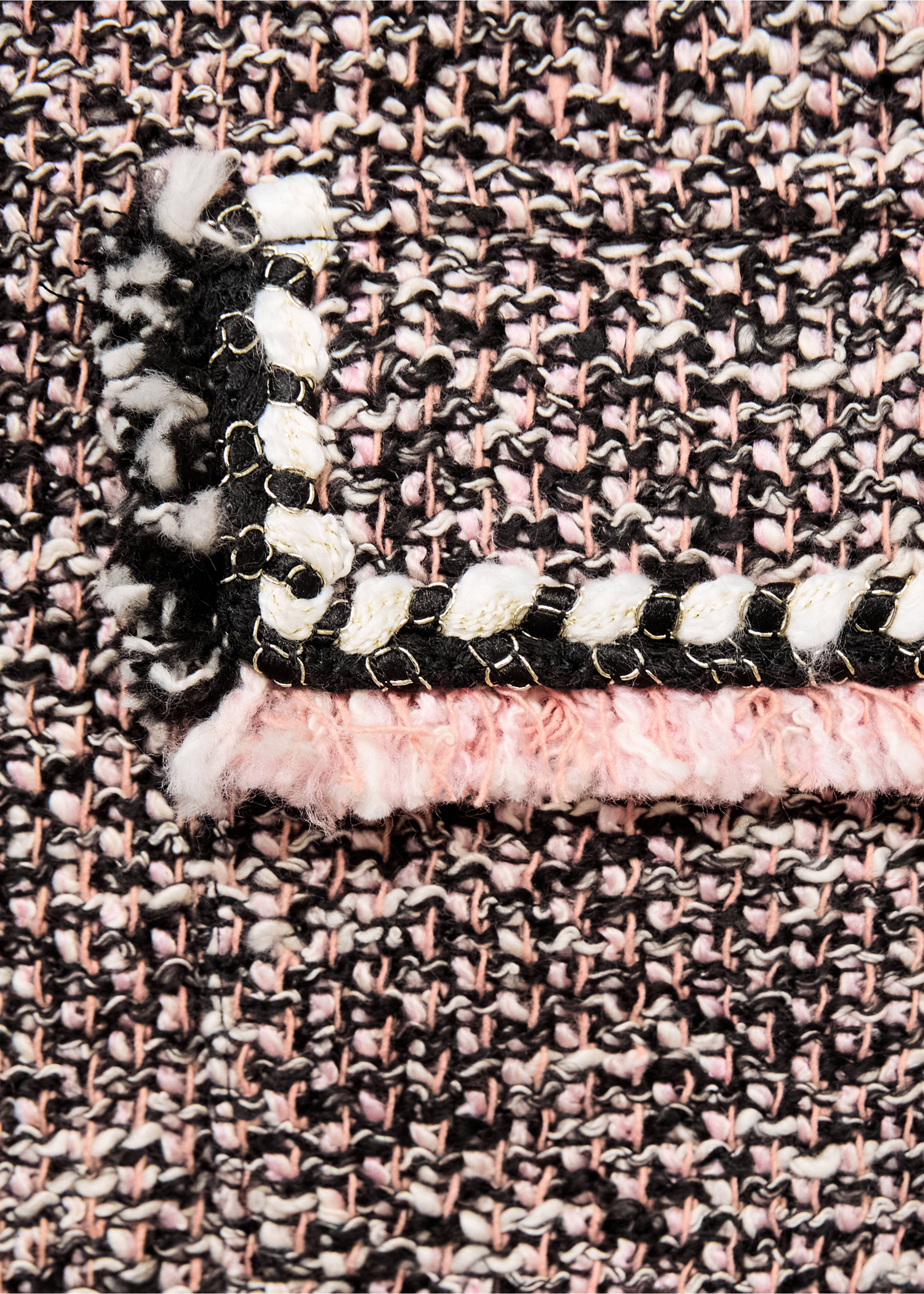 Pocket tweed jacket - Details of the article 0, Black. Ref: 17044148-00.