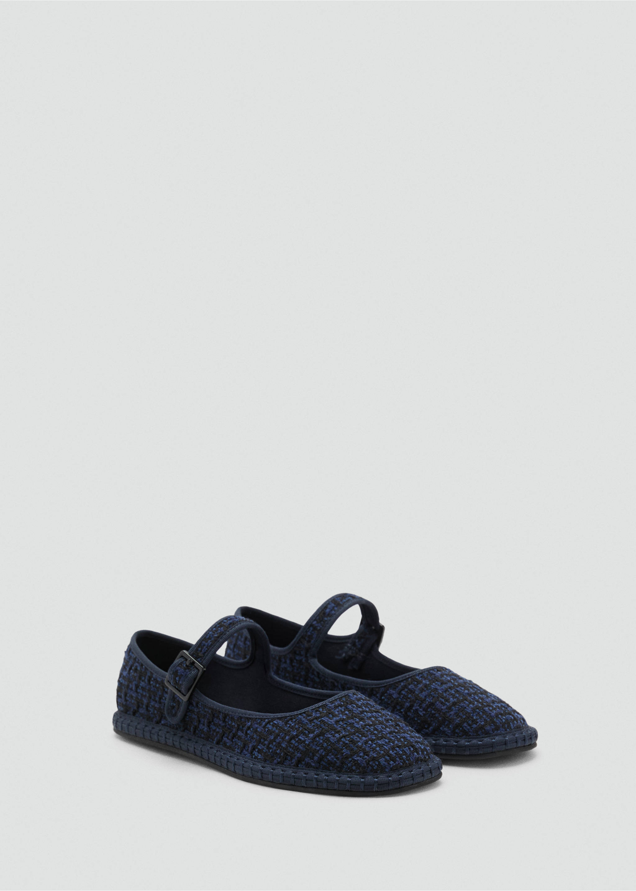Tweed ballet flats - Medium plane, Black. Ref: 17044409-00.