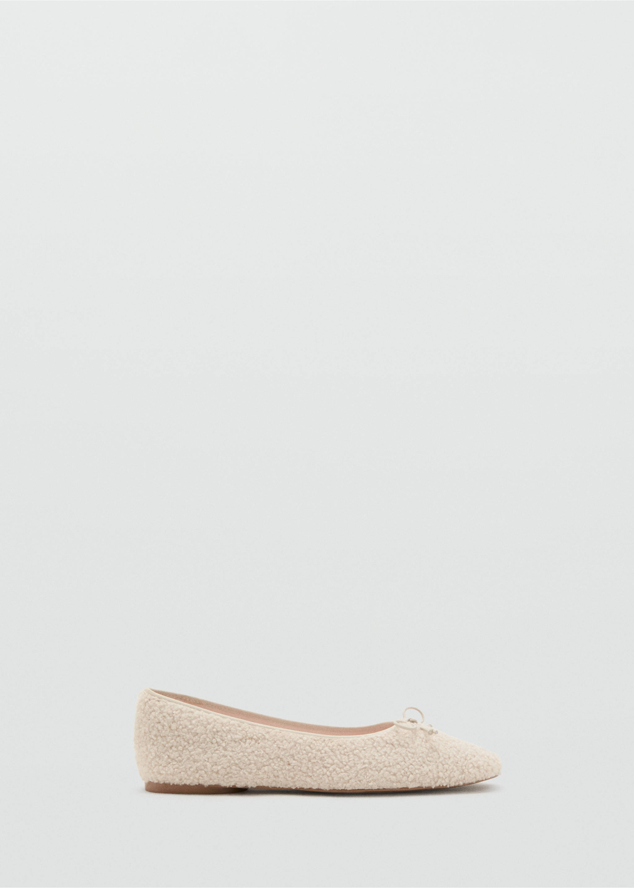 Sheepskin ballet flats - Article without model, Off White. Ref: 17044412-00.