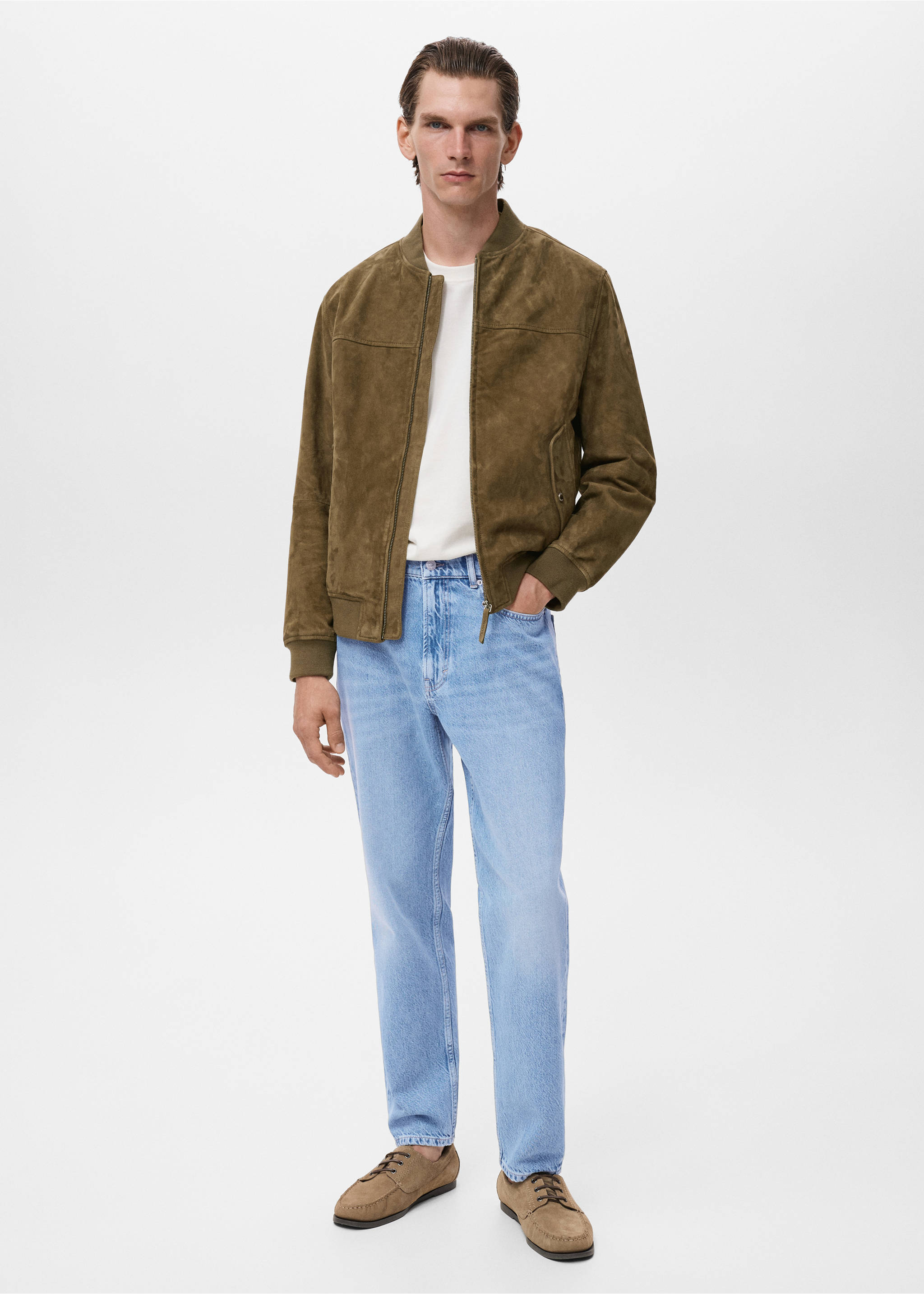 Jeans Lori tapered fit - Plano general, Azul medio. Ref: 17044416-00.