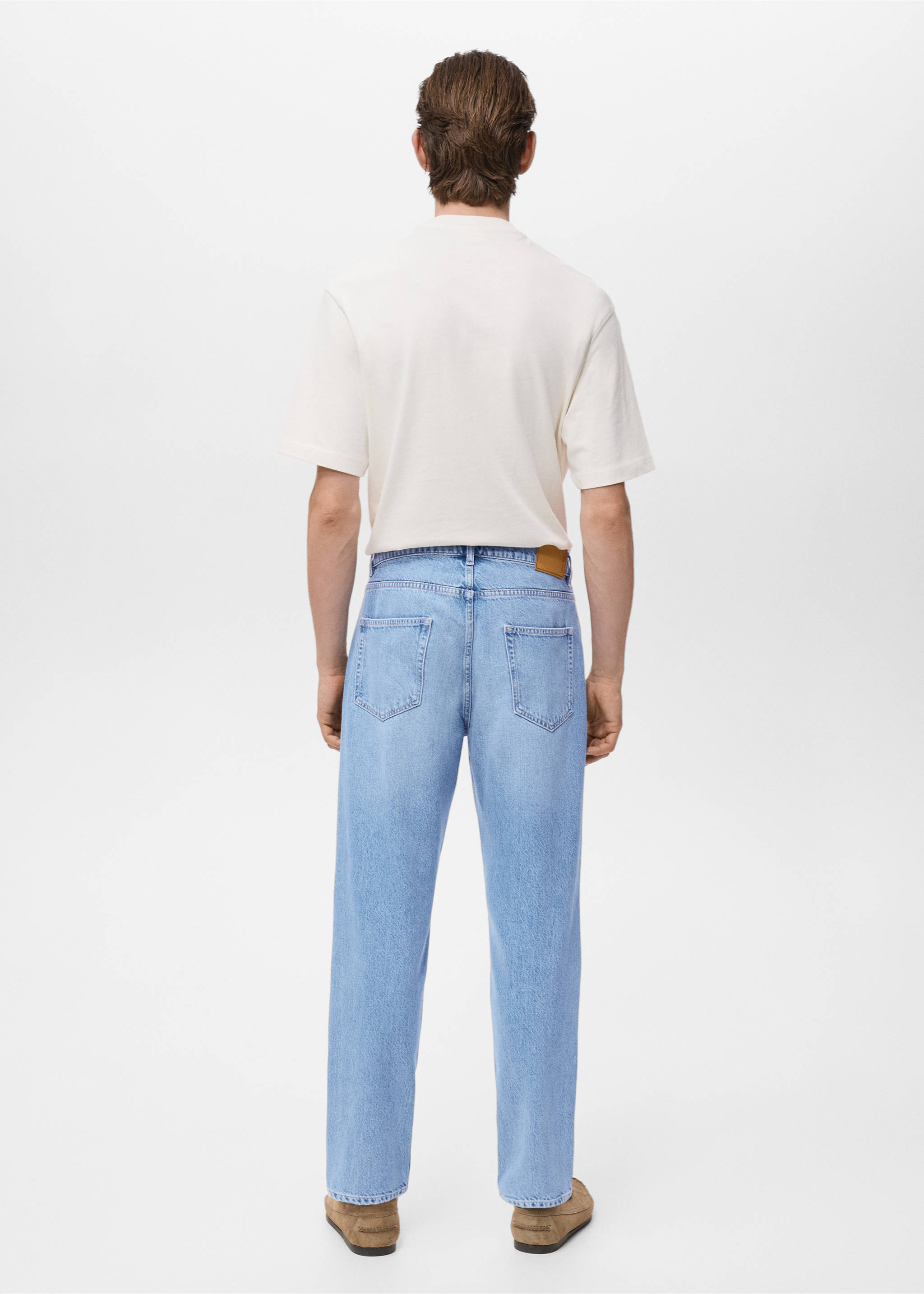 Jeans Lori tapered fit - Reverso del artículo, Azul medio. Ref: 17044416-00.