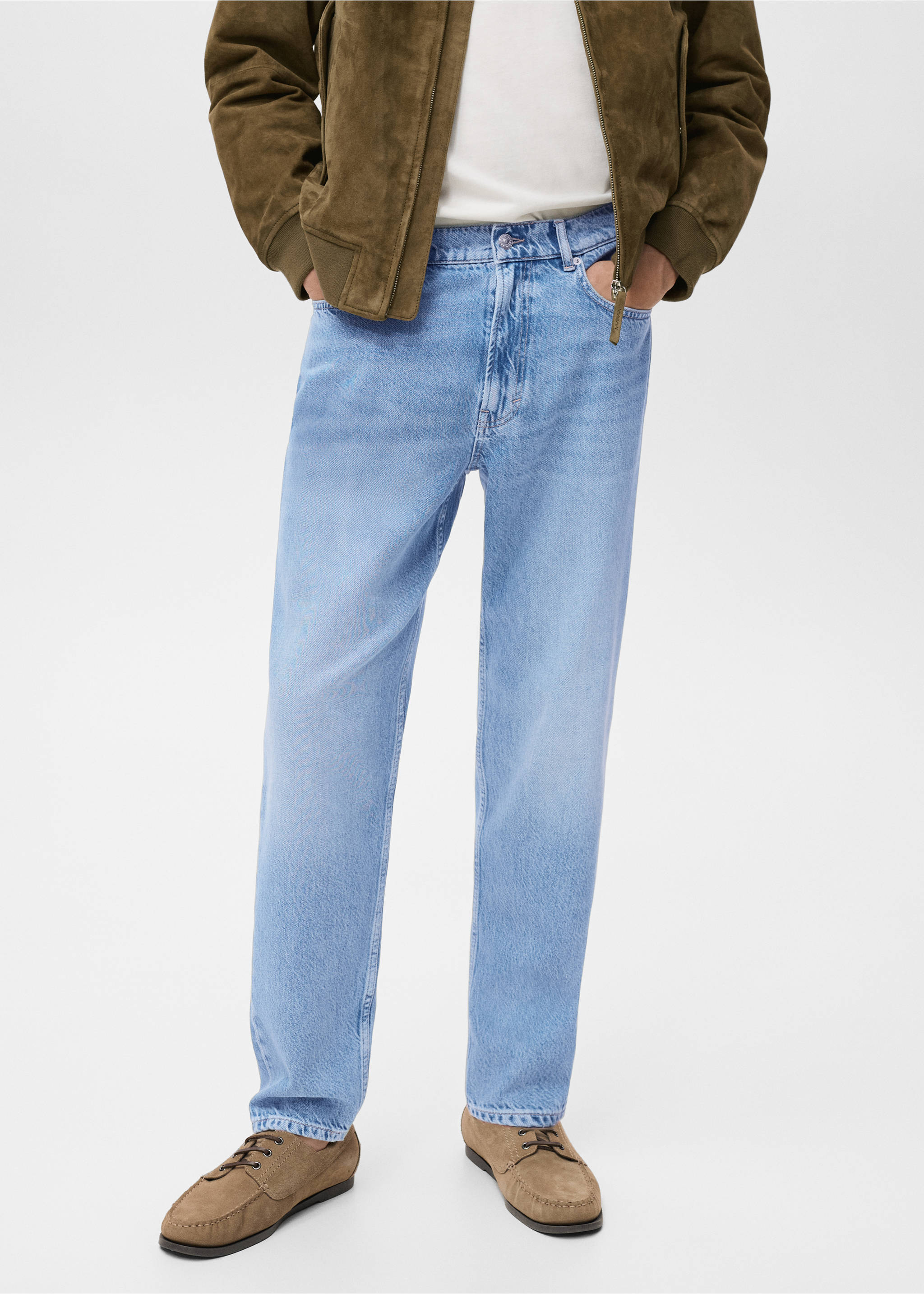 Jeans Lori tapered fit - Detalle del artículo 3, Azul medio. Ref: 17044416-00.