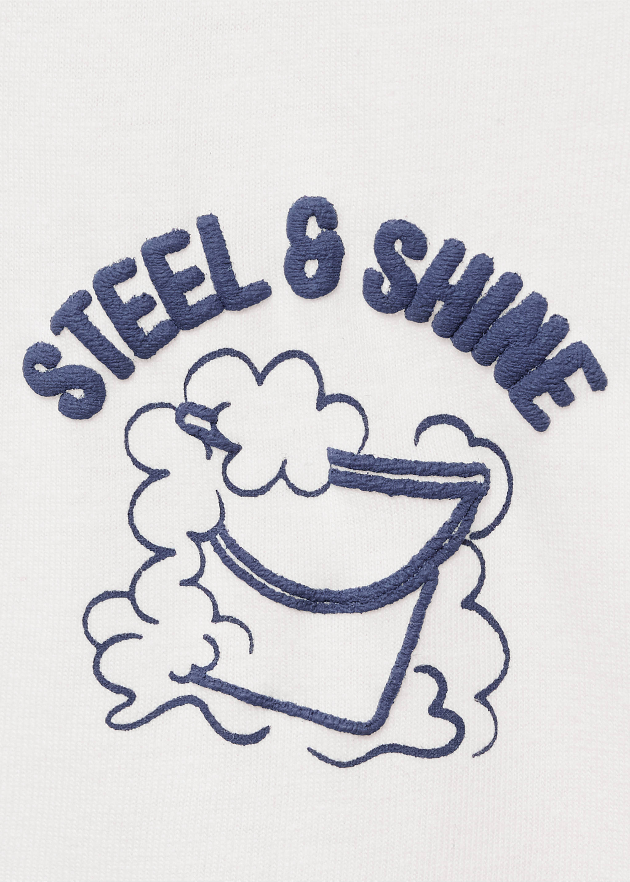 Embossed cotton t-shirt - Details of the article 0, Off White. Ref: 17044419-00.
