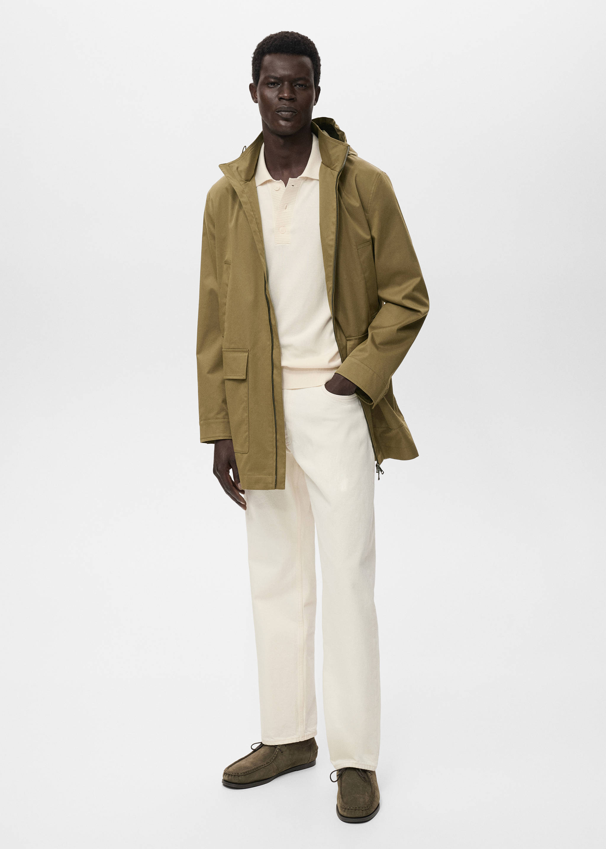 Cotton knitted polo shirt - General plane