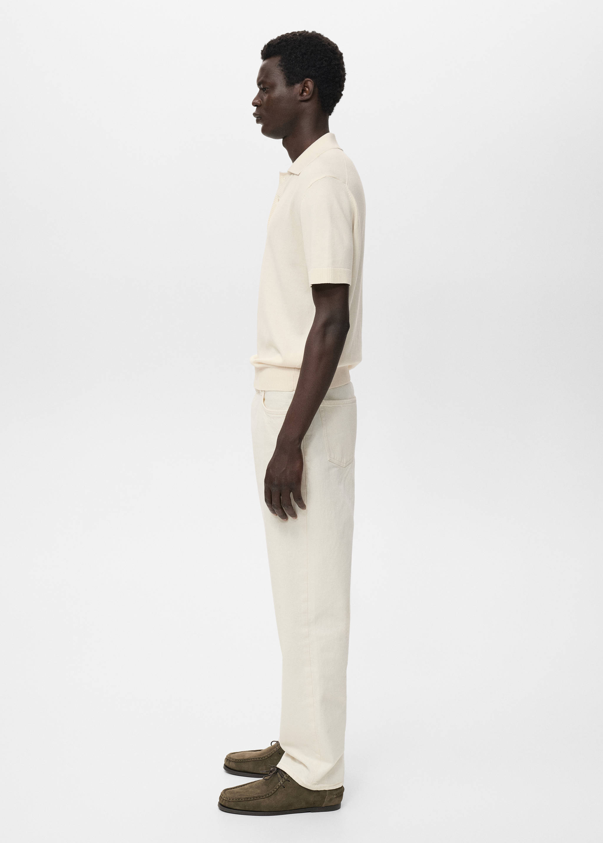 Cotton knitted polo shirt - Details of the article 2