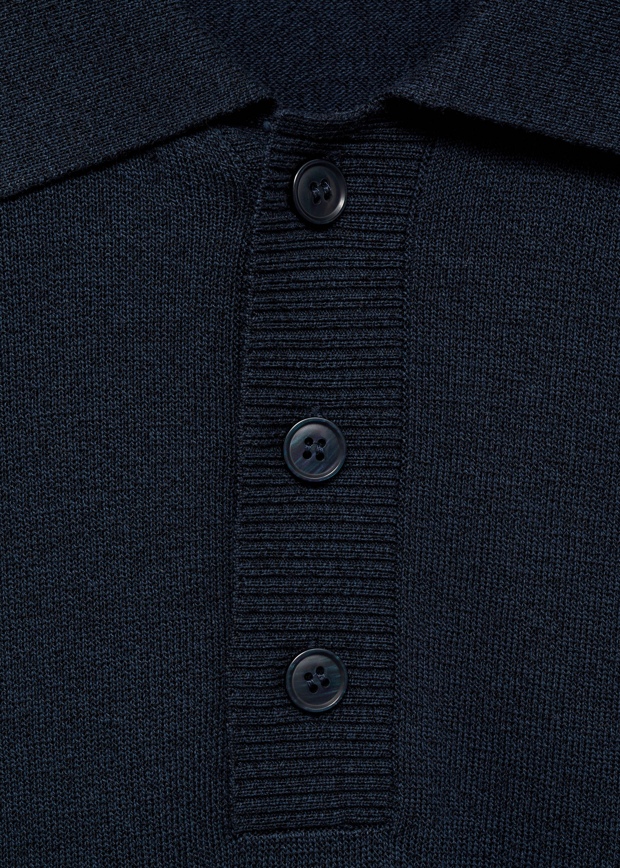 Cotton knitted polo shirt - Details of the article 8