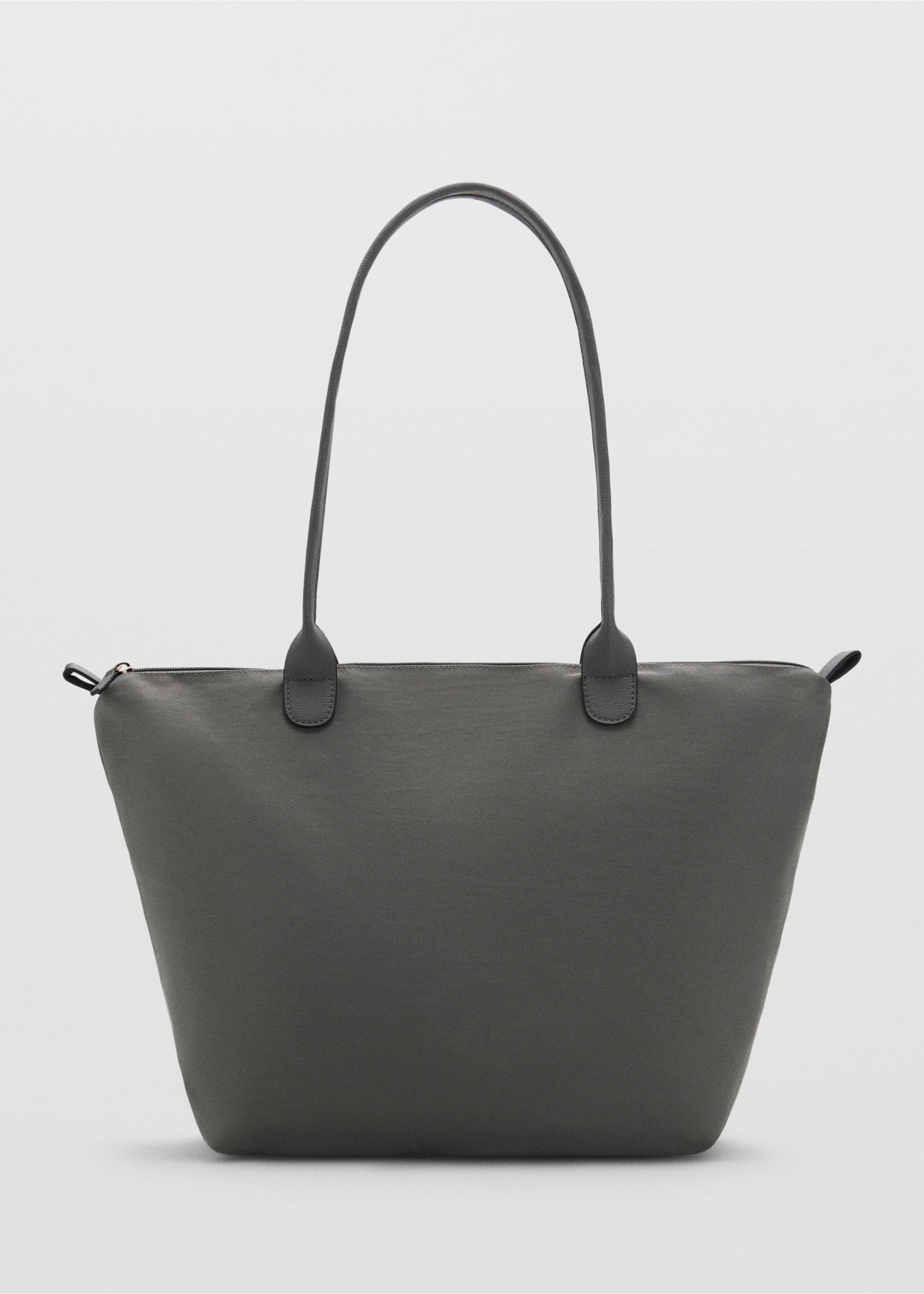 Shopper bag with double handle - Article without model, Grey. Ref: 17044431-00.