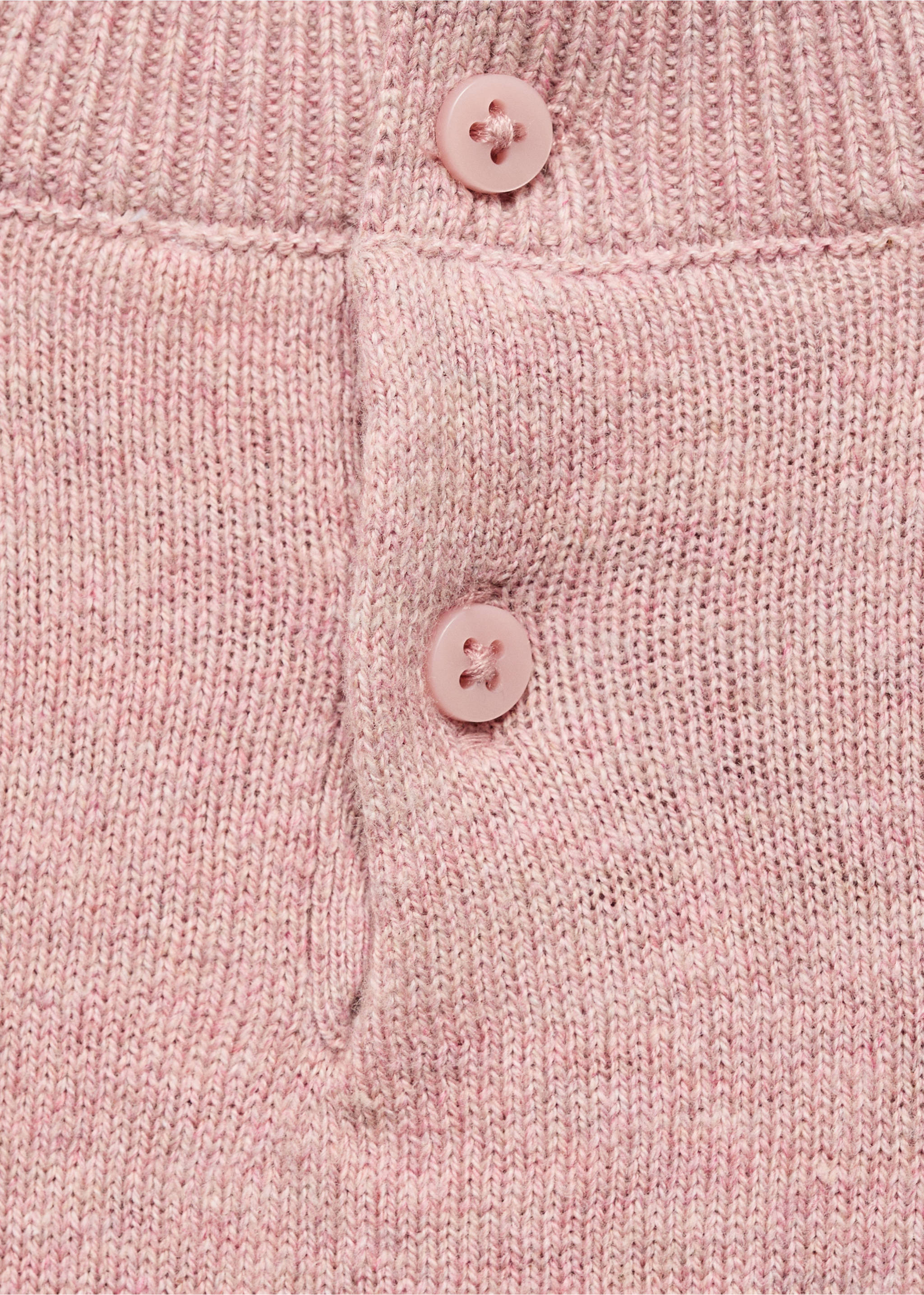 Ruffle knitted sweater - Details of the article 8, Pink. Ref: 17044432-00.