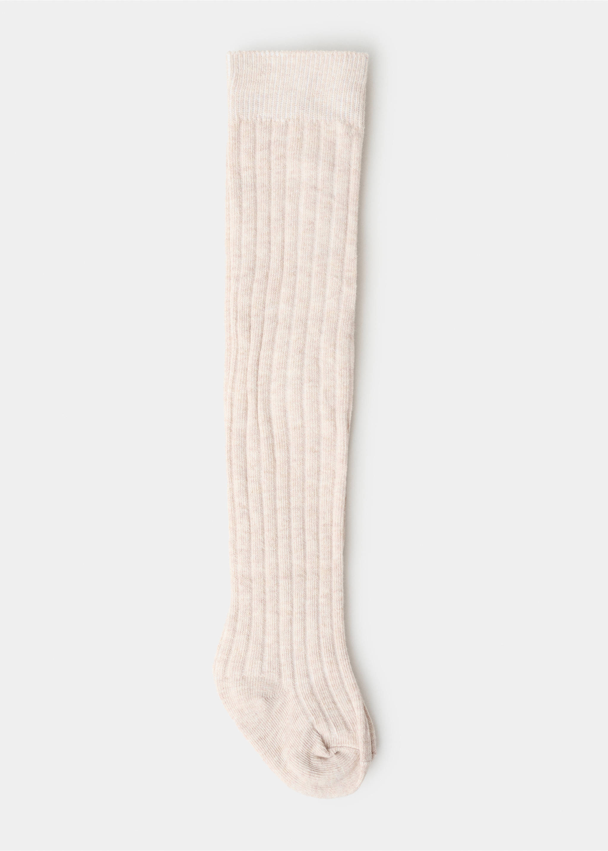 Ribbed tights - Article without model, Sand. Ref: 17044434-00.