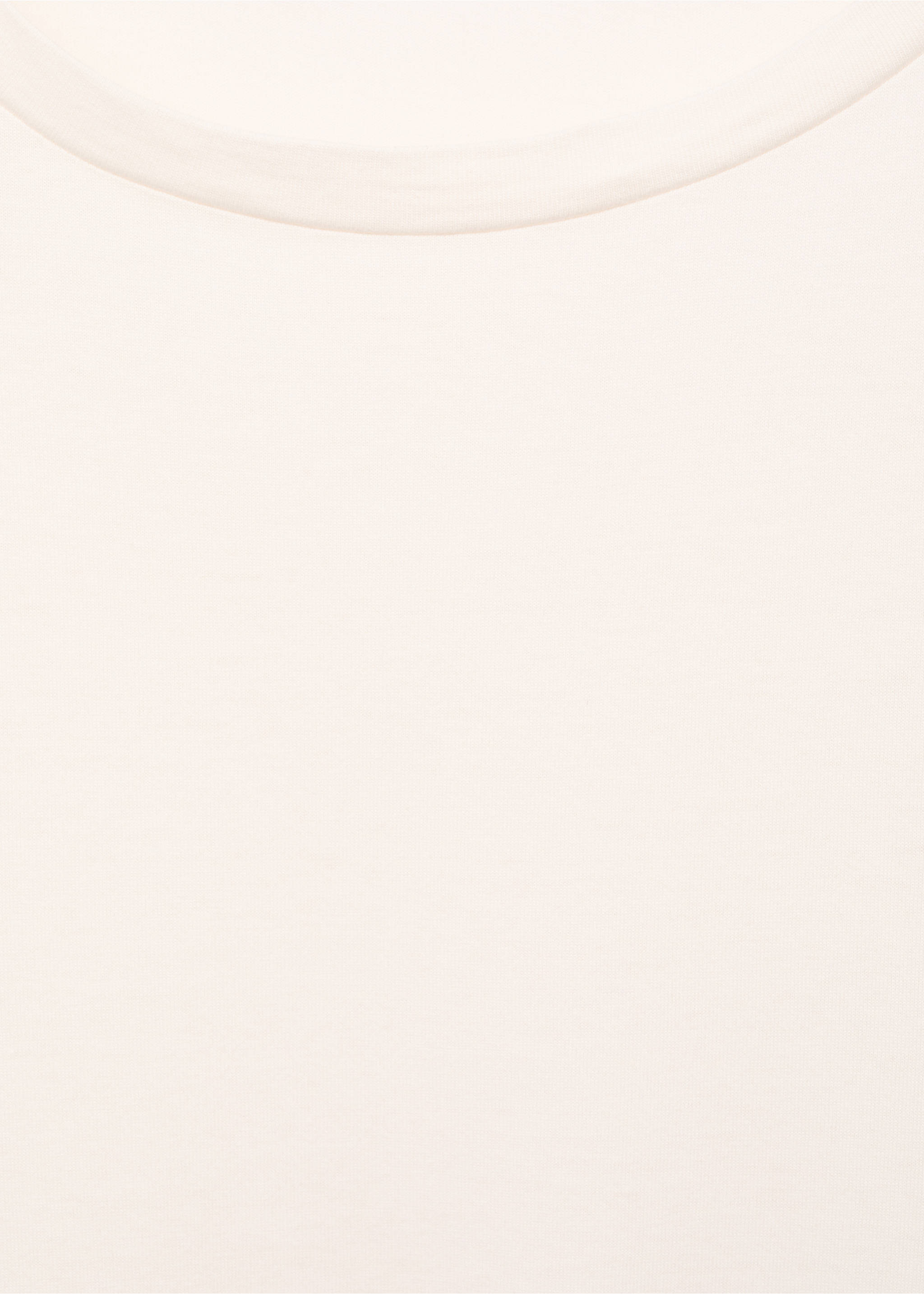 Long-sleeved pyjama t-shirt - Details of the article 8, Vanilla. Ref: 17044445-00.