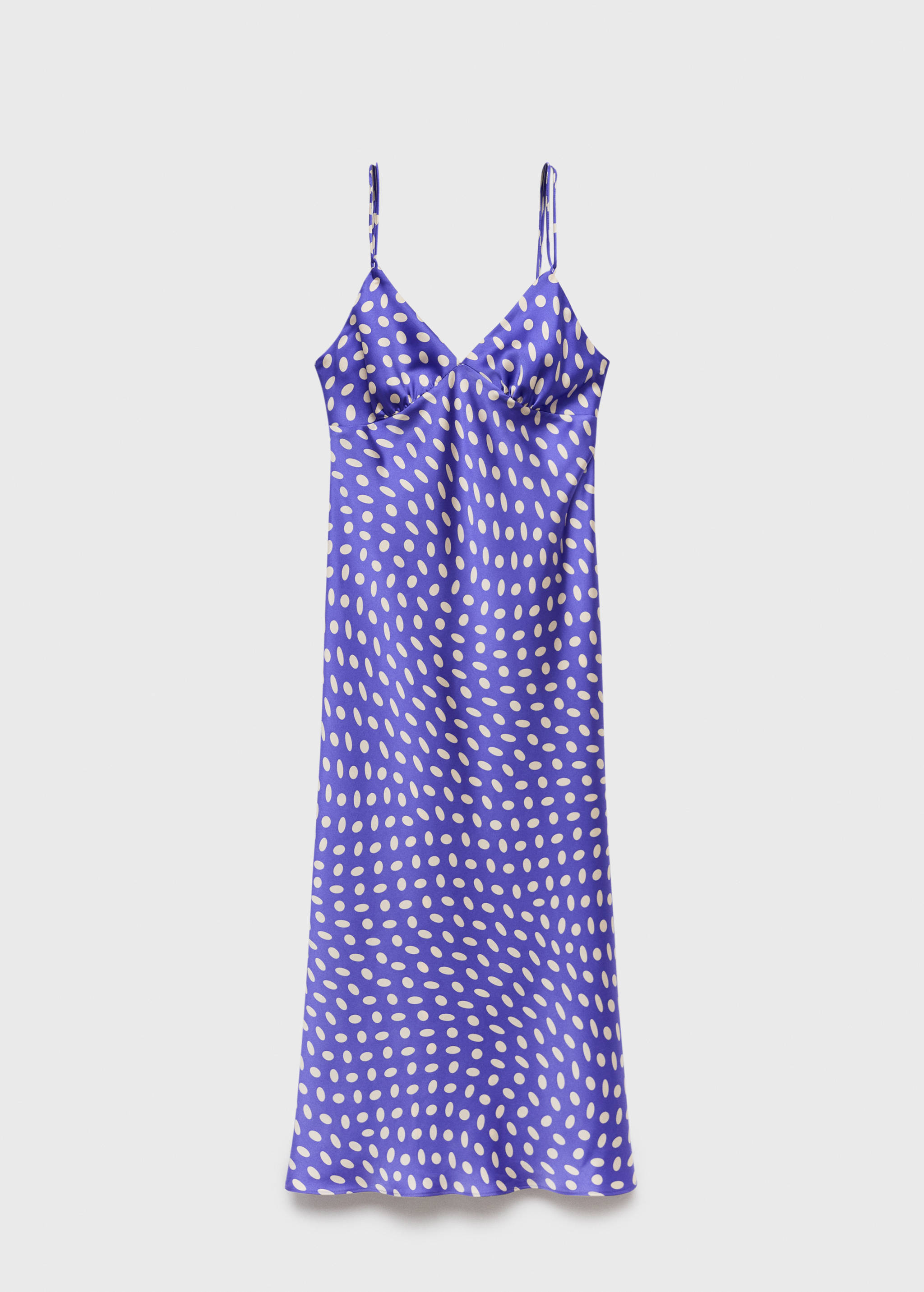 Satiniertes Kleid mit Polka Dots - Artikel ohne Model