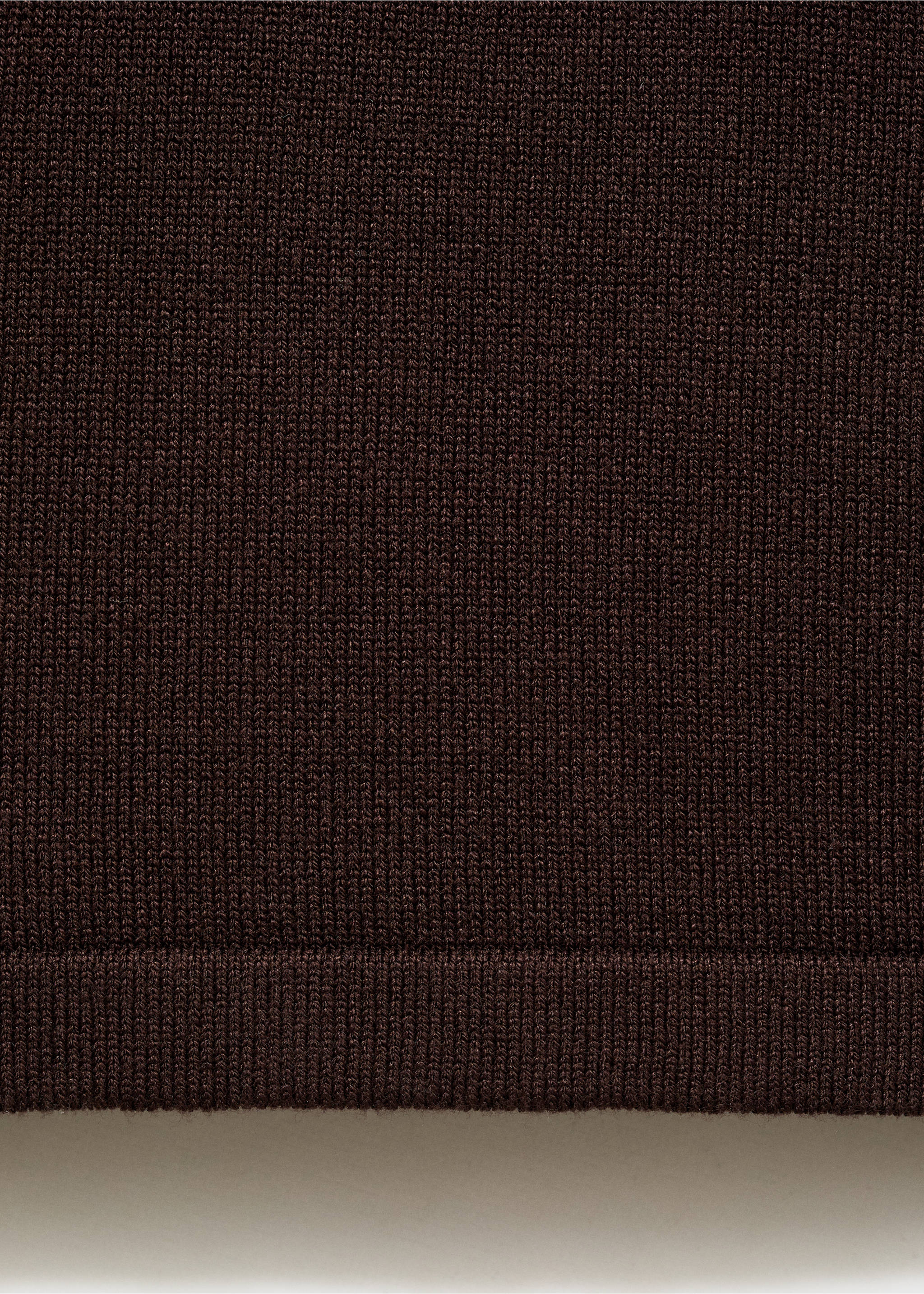 Fine-knit wide leg trousers - Details of the article 0, Chocolate. Ref: 17044776-00.