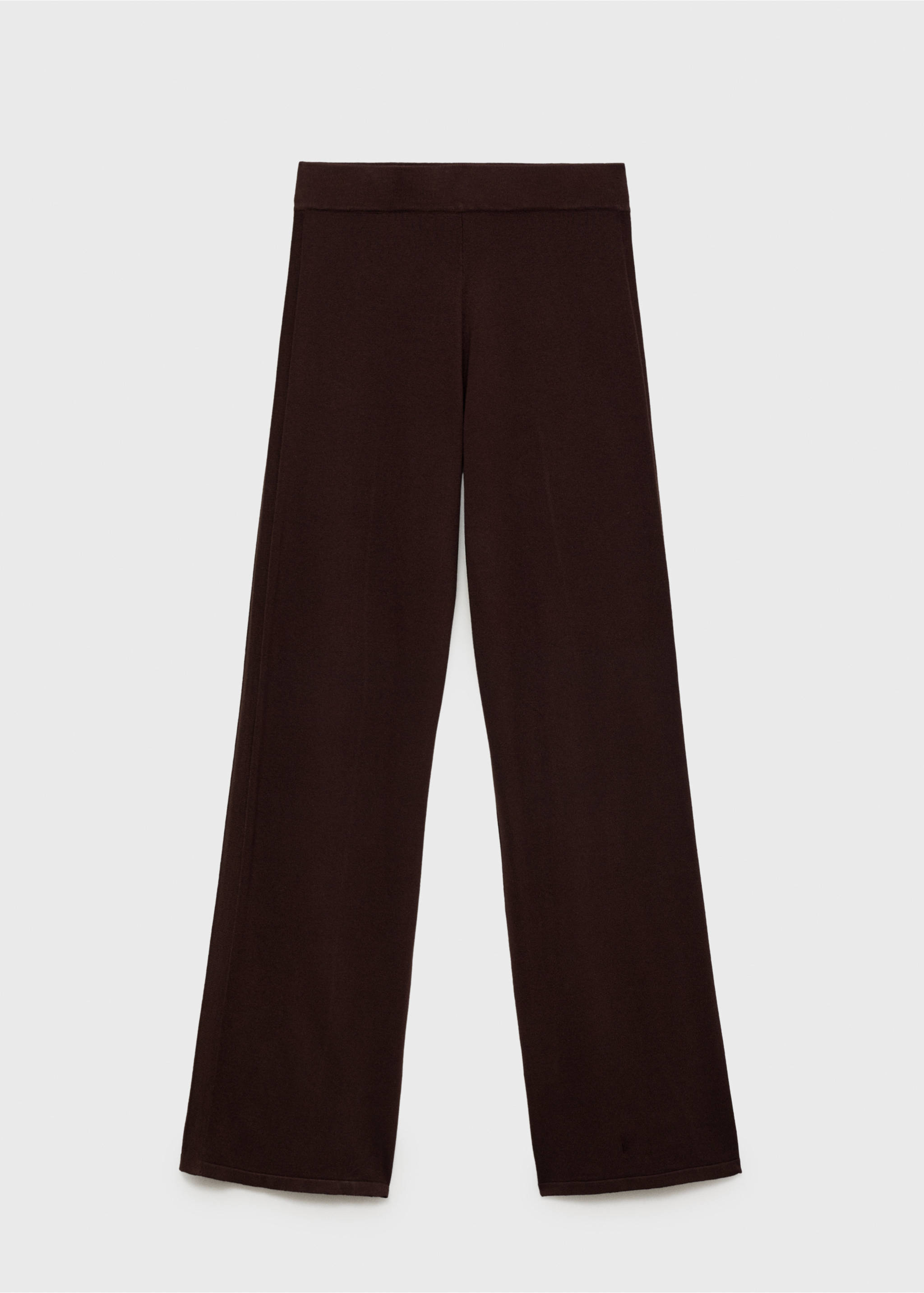 Pantalon large maille fine - Article sans modèle, Chocolat. Ref: 17044776-00.