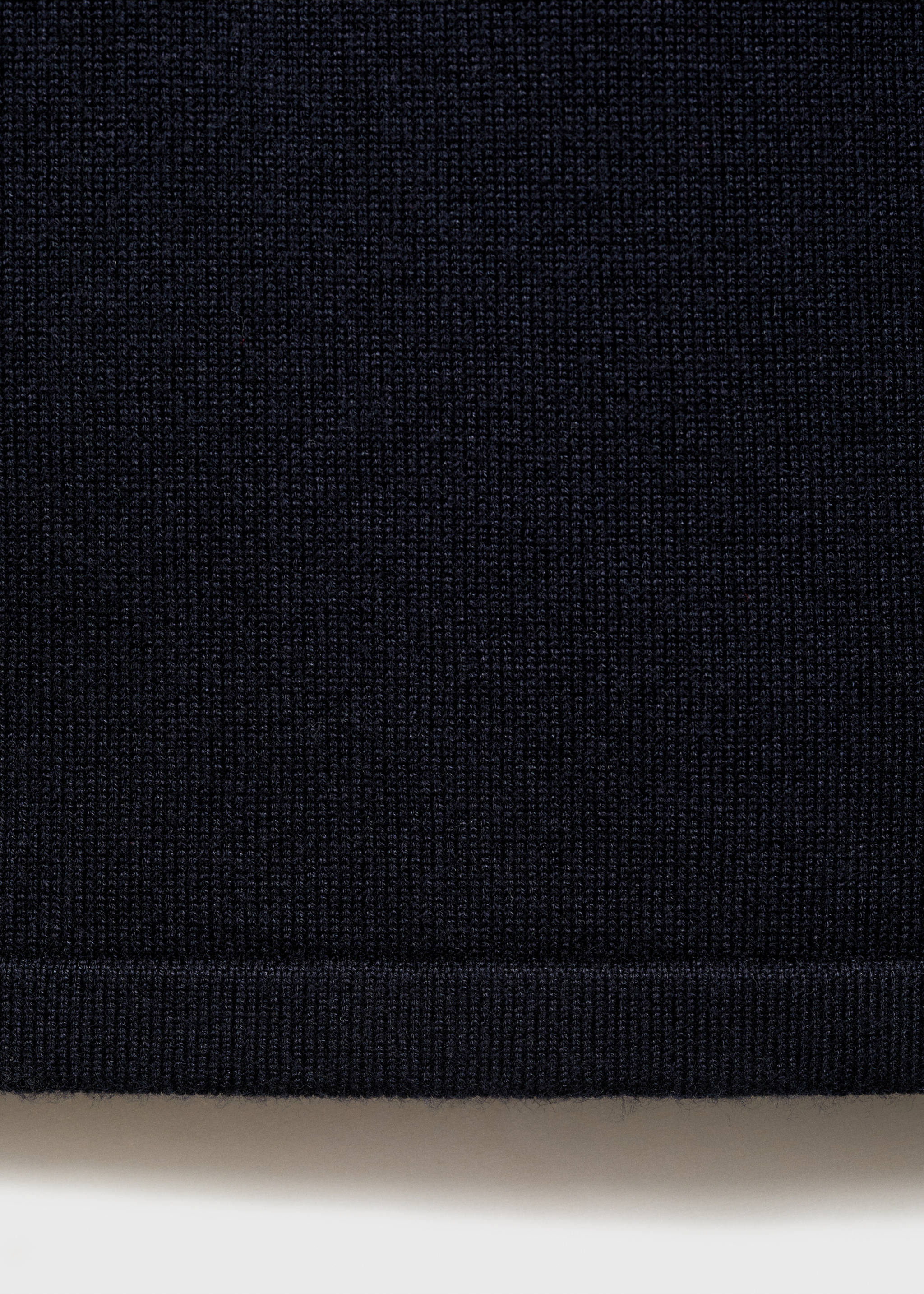 Fine-knit wide leg trousers - Details of the article 0, Dark Navy. Ref: 17044776-00.