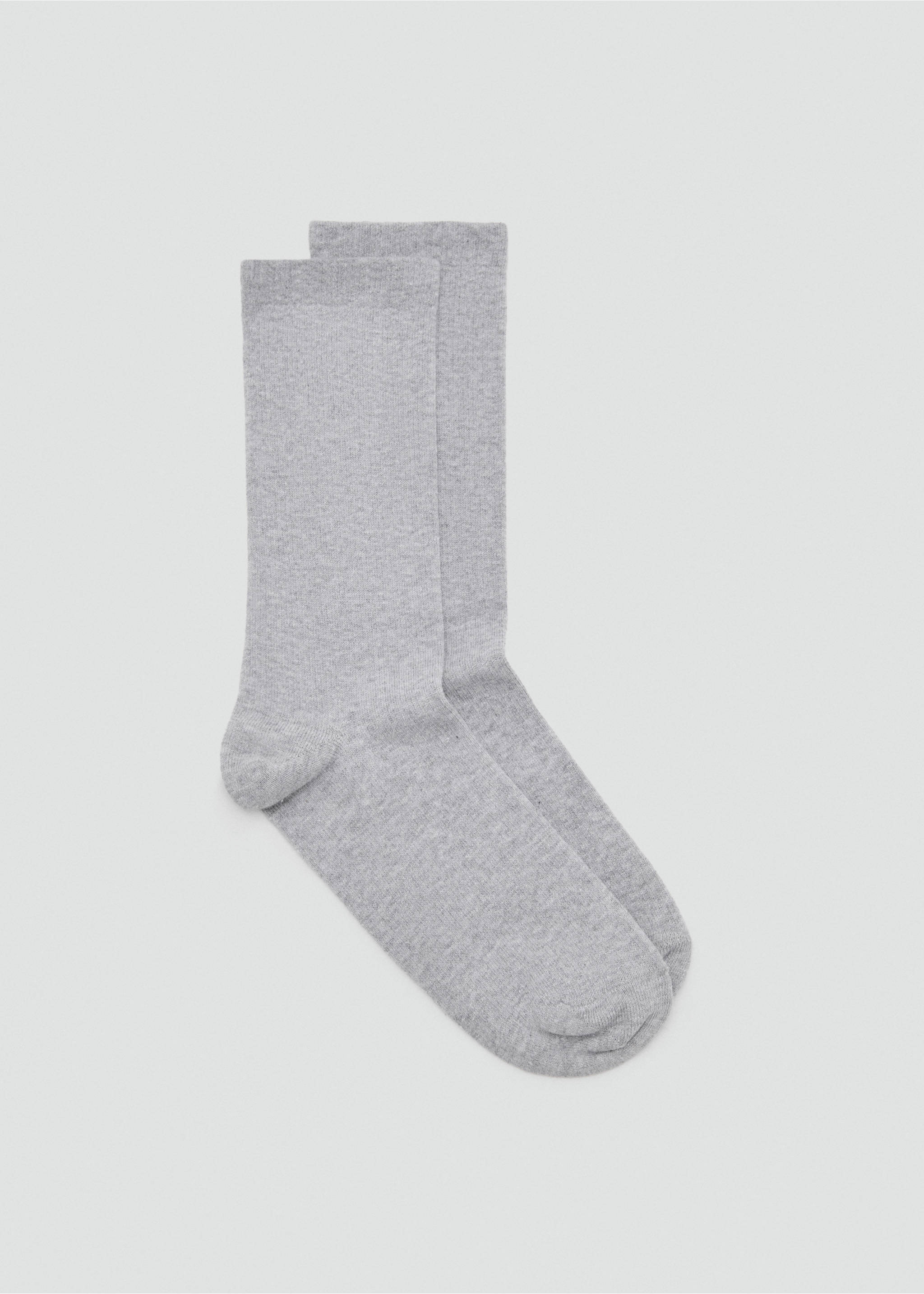 Cotton socks - Article without model, Light Heather Grey. Ref: 17044777-00.