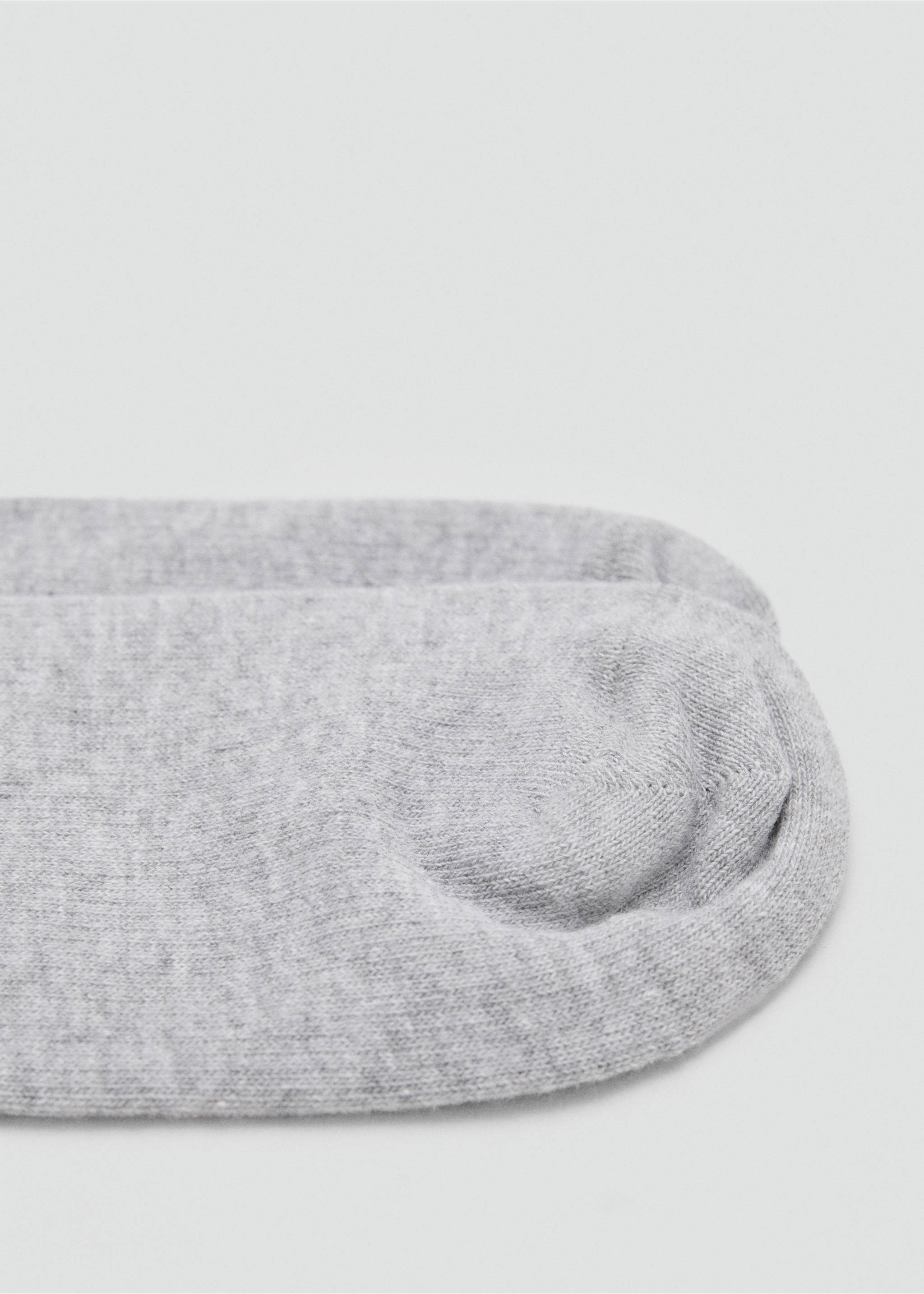 Cotton socks - Details of the article 1, Light Heather Grey. Ref: 17044777-00.
