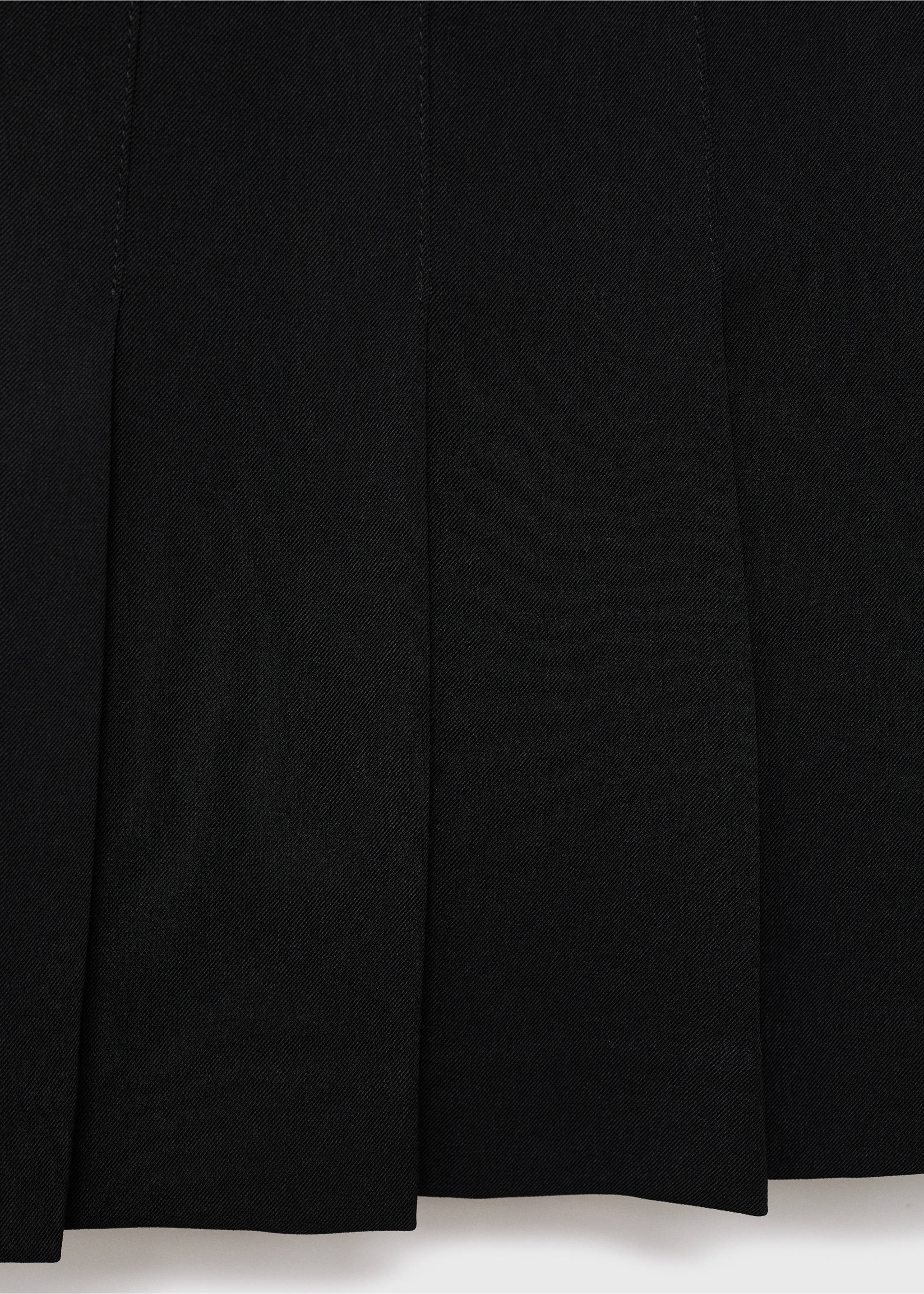Pleated skirt trousers - Details of the article 8, Black. Ref: 17044779-00.