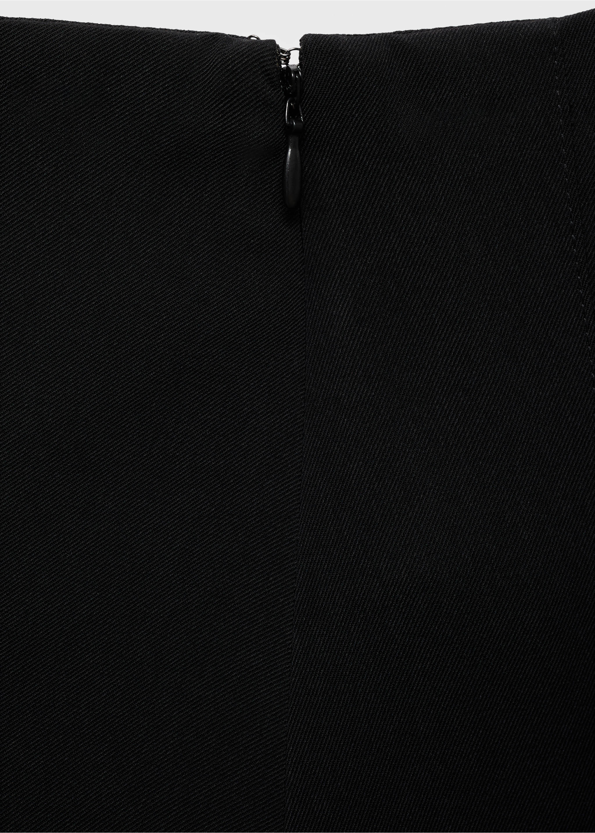 Pleated skirt trousers - Details of the article 0, Black. Ref: 17044779-00.