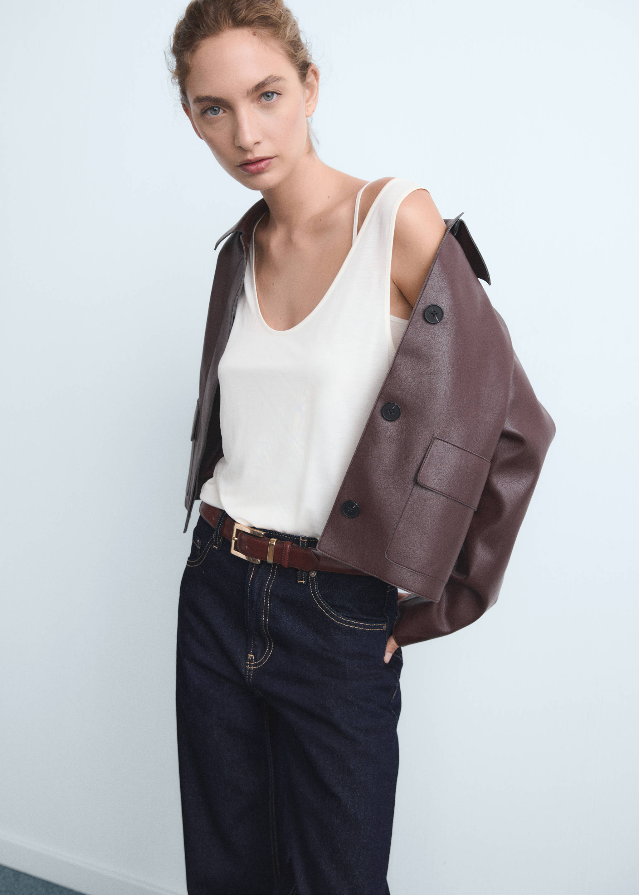 Miami medium-rise straight-fit jeans - Details of the article 1