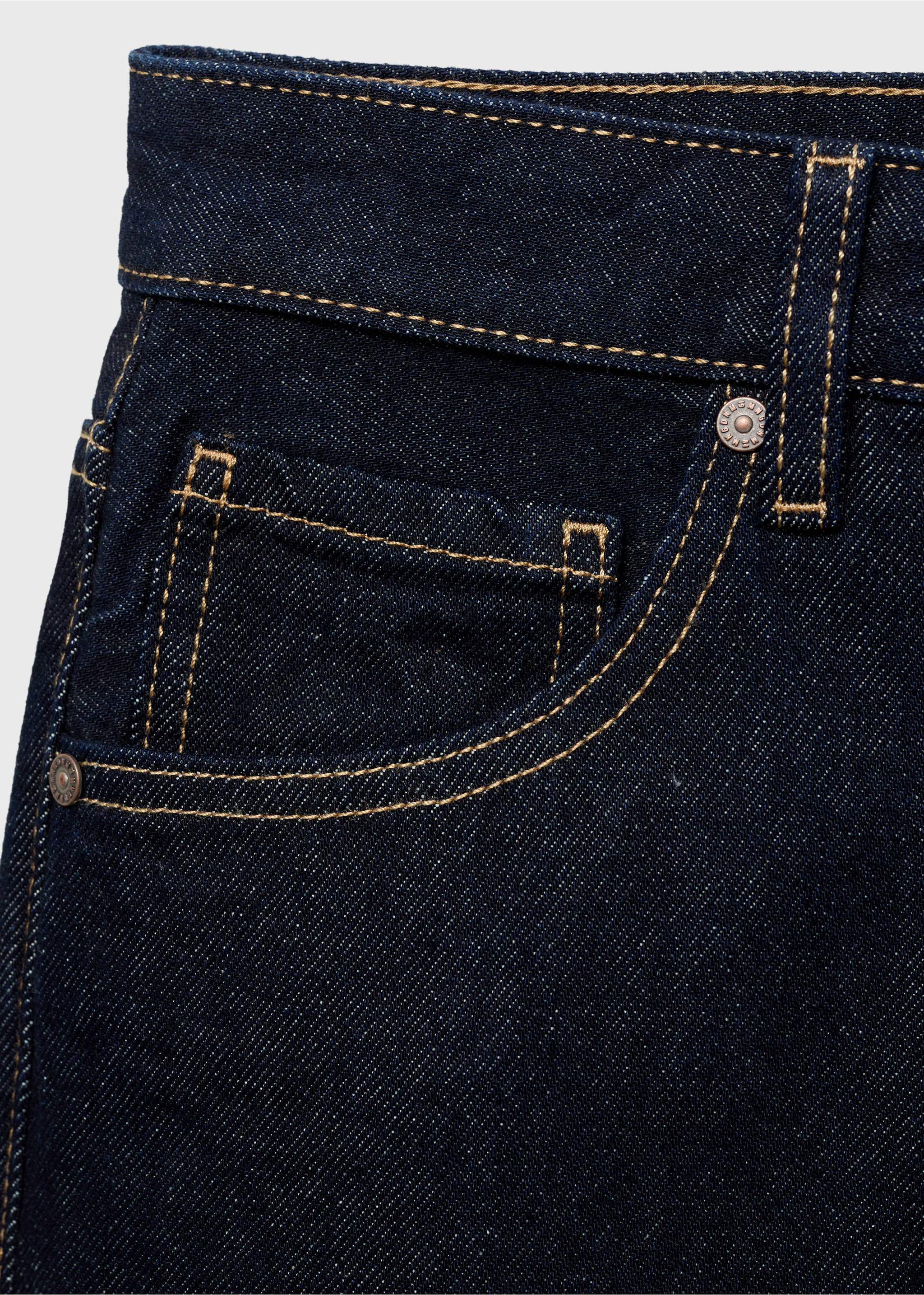 Miami medium-rise straight-fit jeans - Details of the article 0, Open Blue. Ref: 17044781-00.
