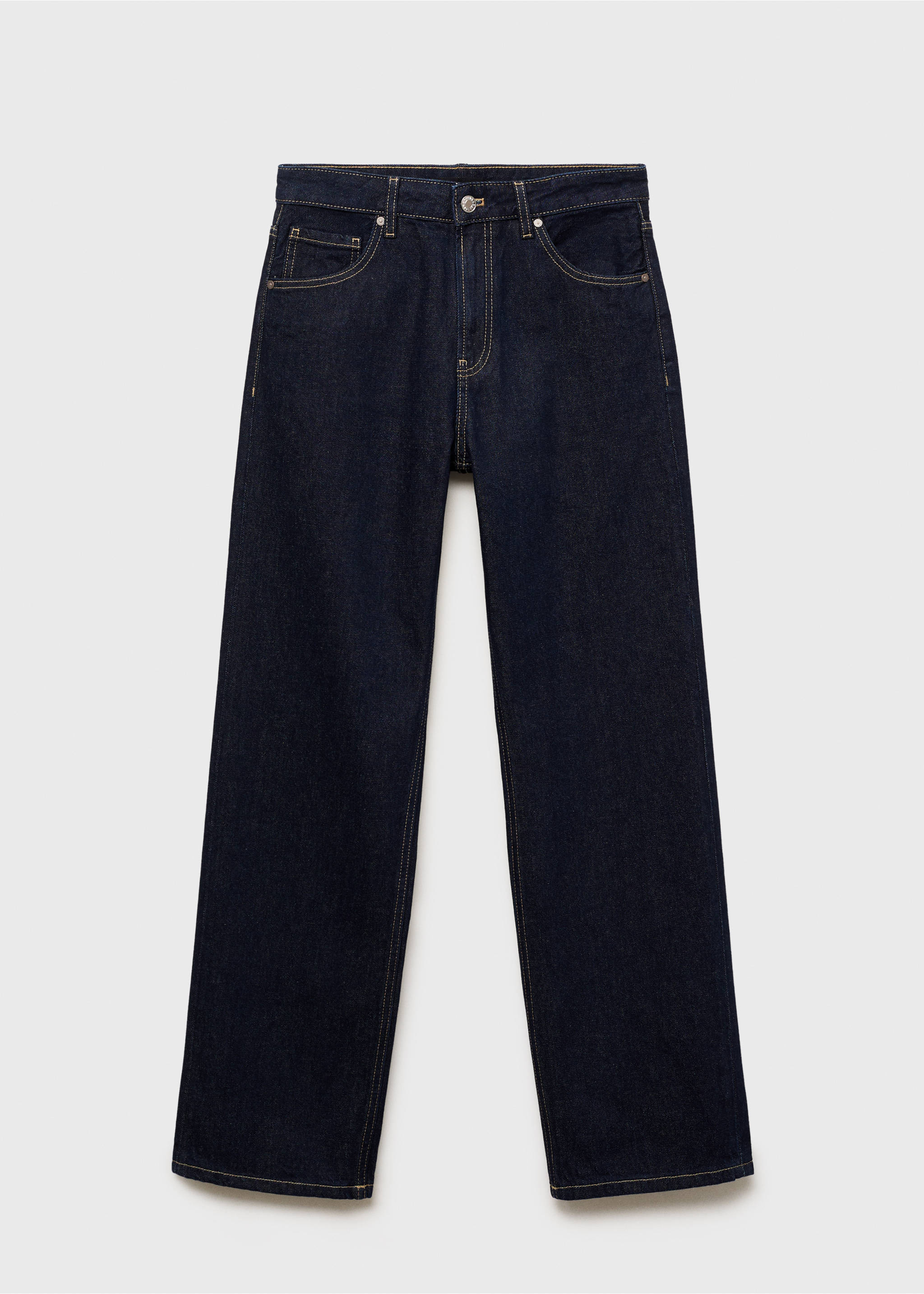 Miami medium-rise straight-fit jeans - Article without model, Open Blue. Ref: 17044781-00.