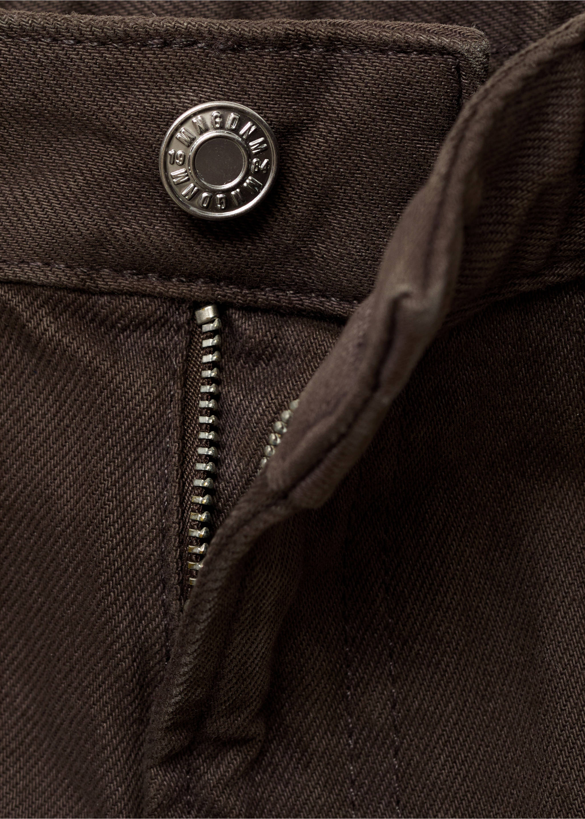 Miami medium-rise straight-fit jeans - Details of the article 0, Chocolate. Ref: 17044782-00.