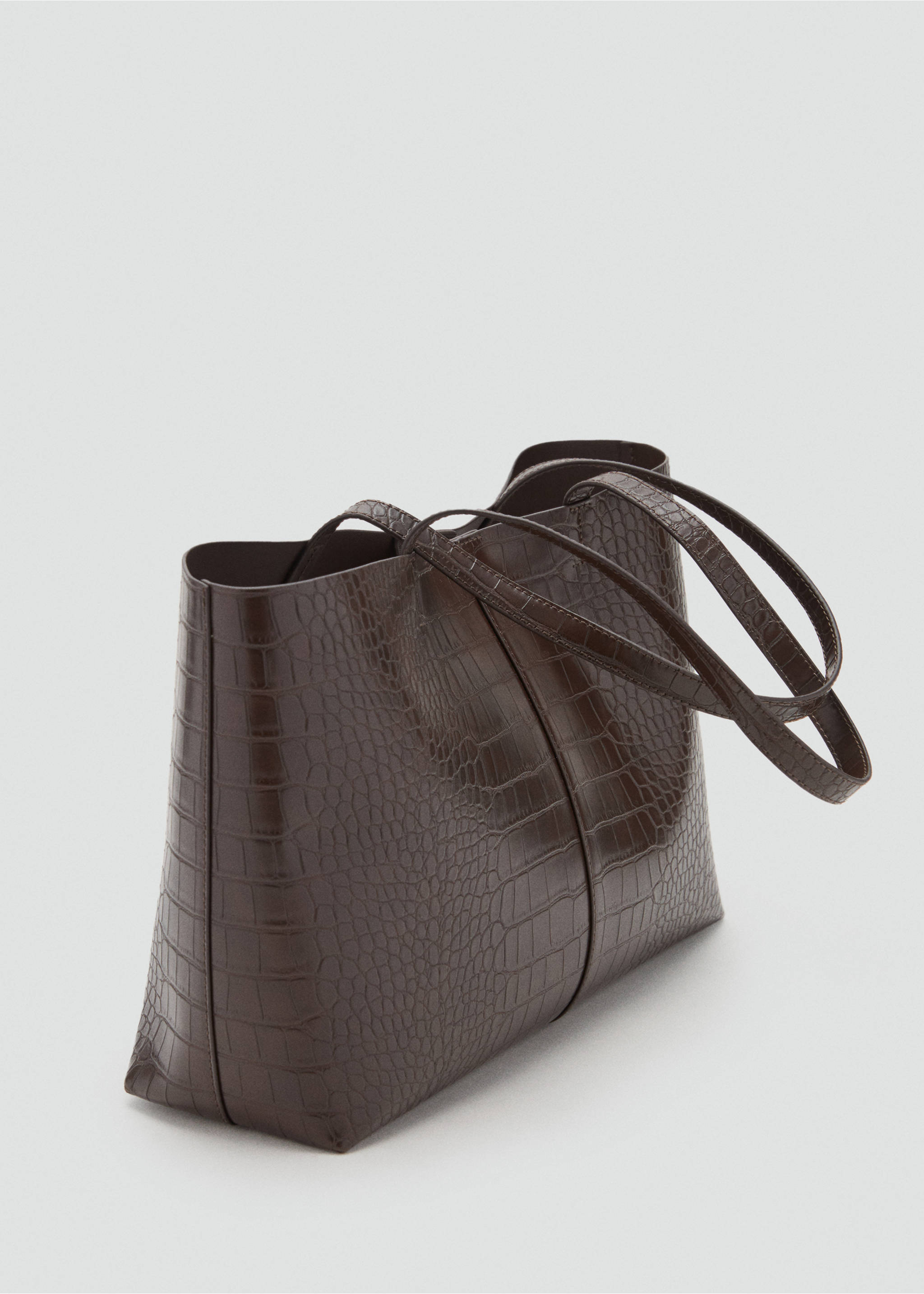 Sac cabas anse double - Plan moyen, Chocolat. Ref: 17044784-00.