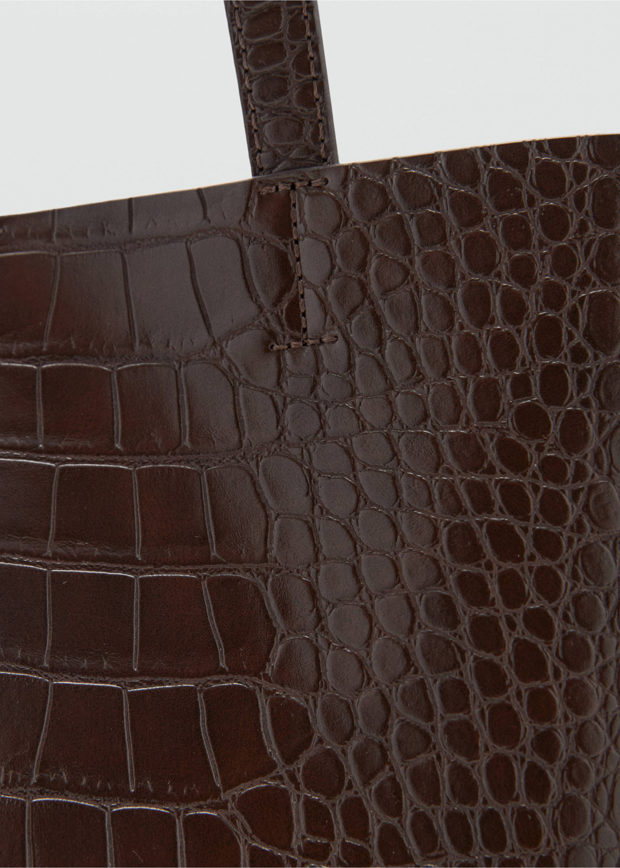 Sac cabas anse double - Détail de l'article 1, Chocolat. Ref: 17044784-00.