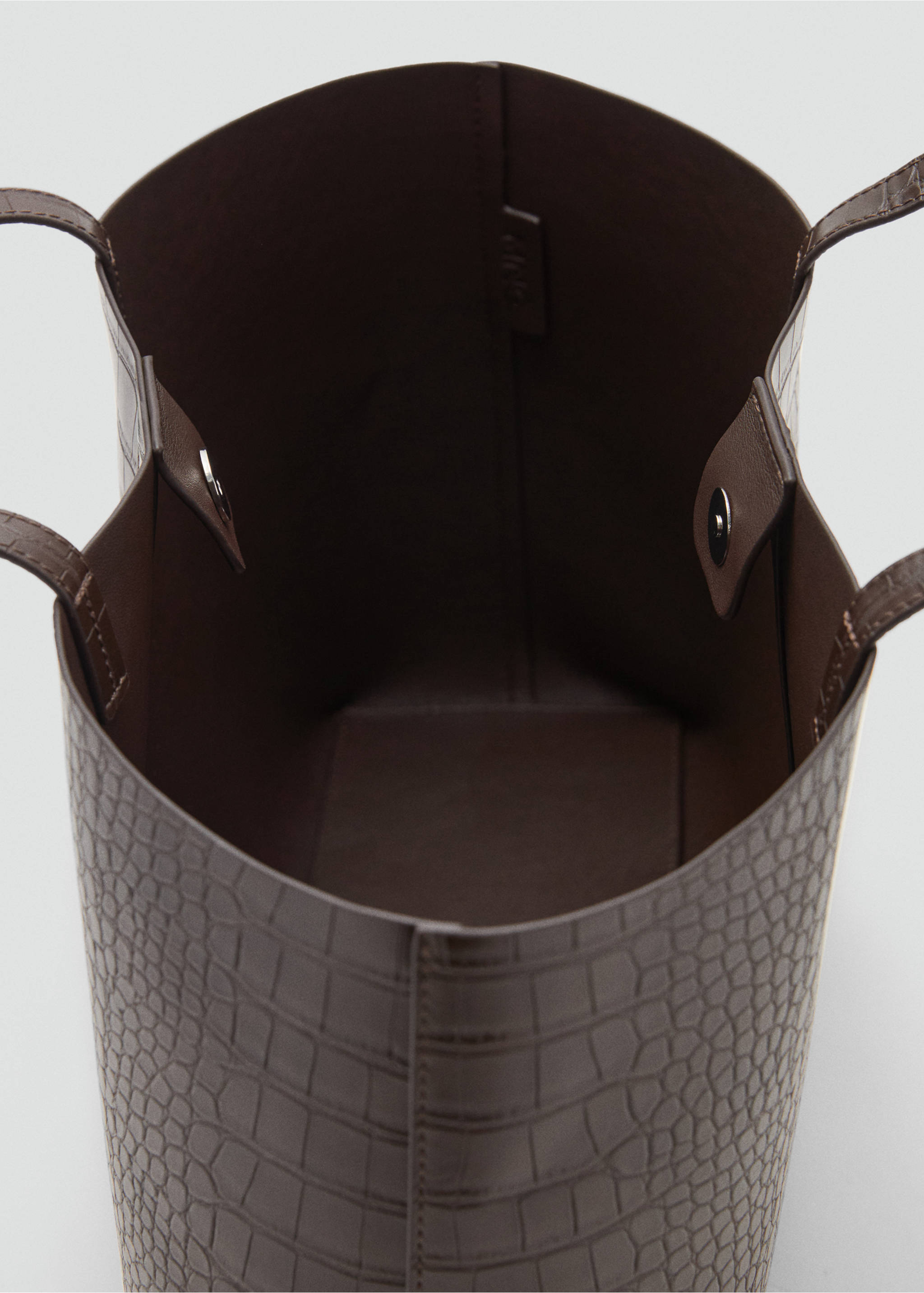 Sac cabas anse double - Détail de l'article 2, Chocolat. Ref: 17044784-00.