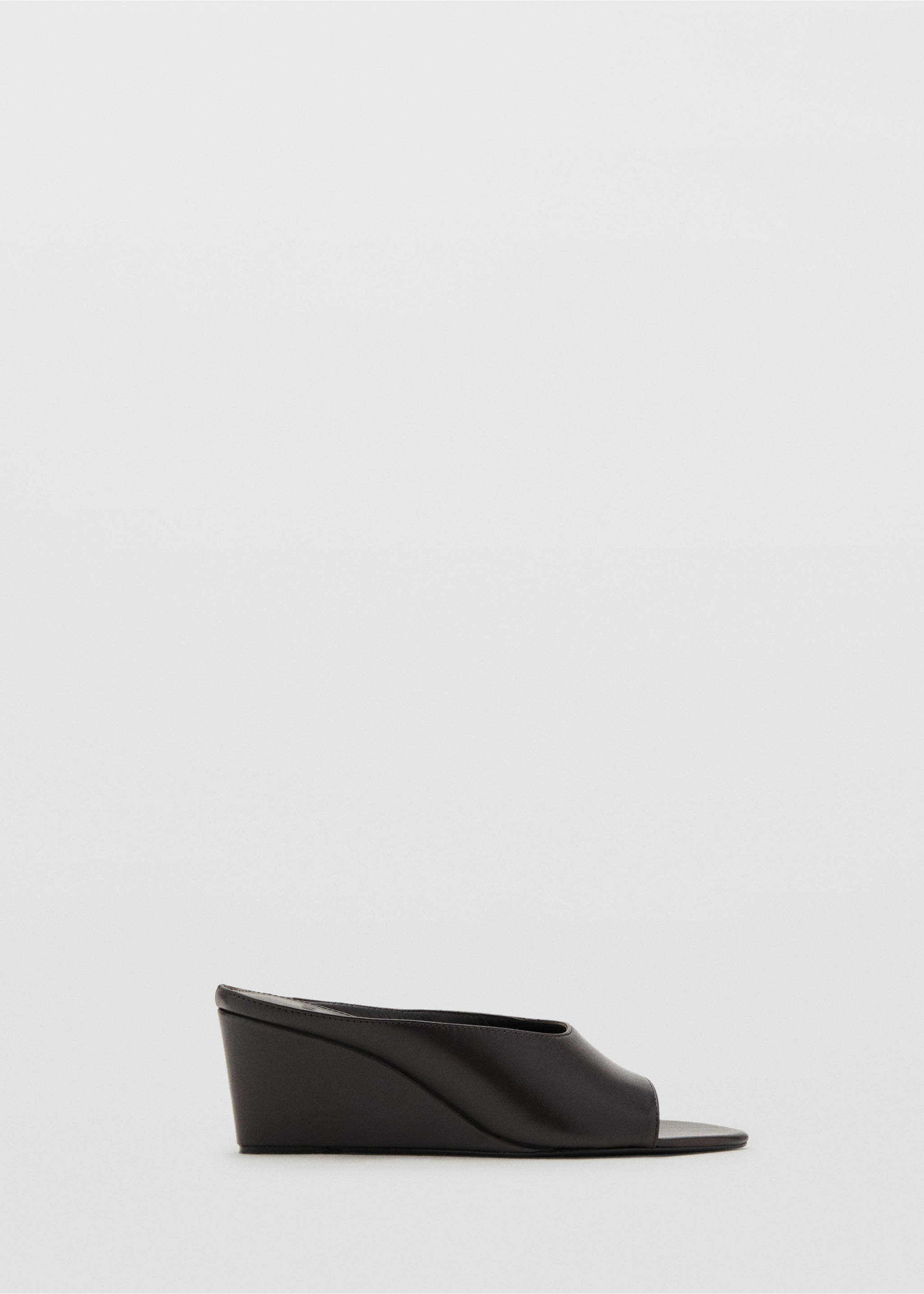 Leather wedge sandals - Article without model, Chocolate. Ref: 17044786-00.