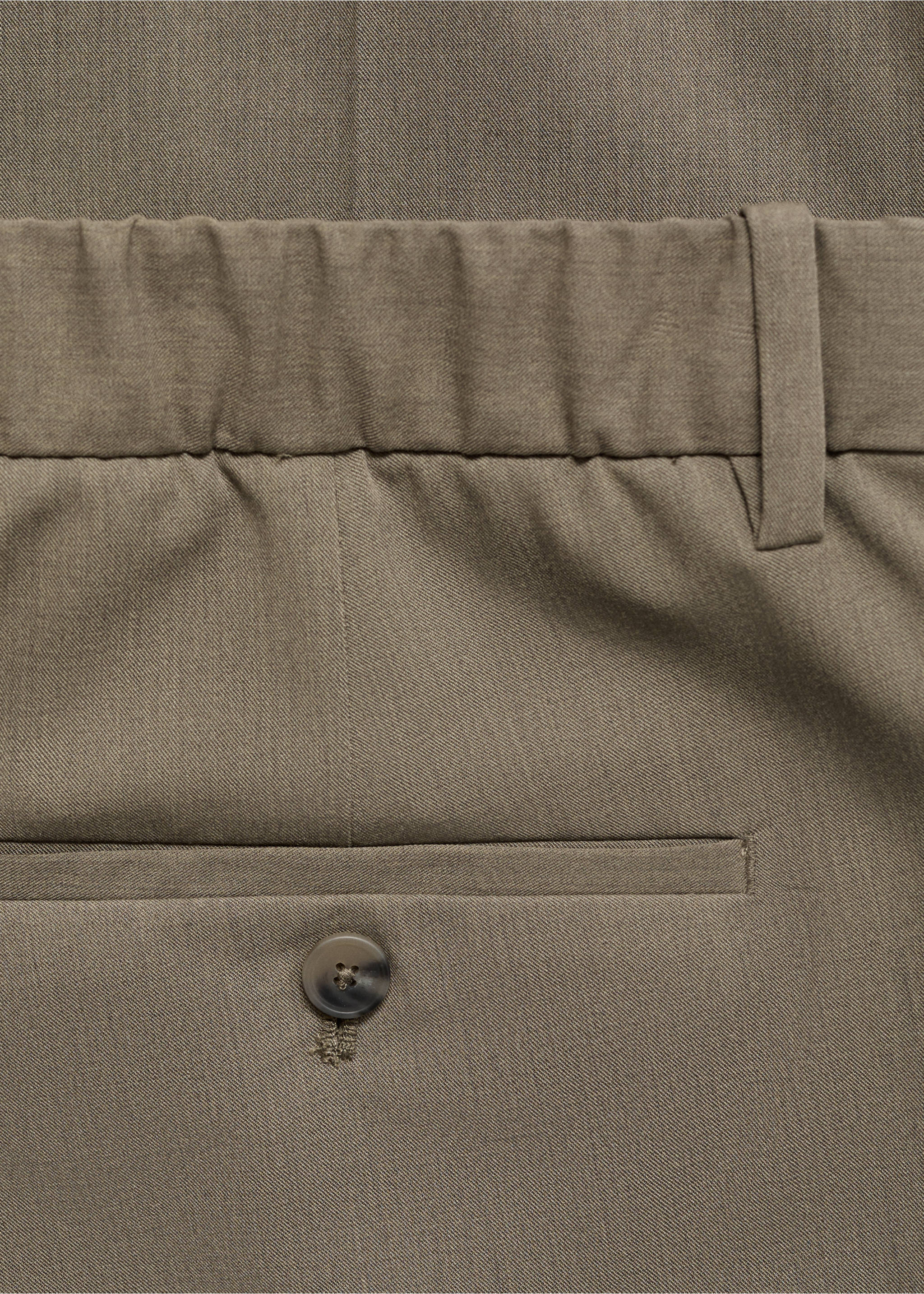 Pantalon Bologna cropped slim-fit - Détail de l'article 0, Kaki. Ref: 17045140-00.