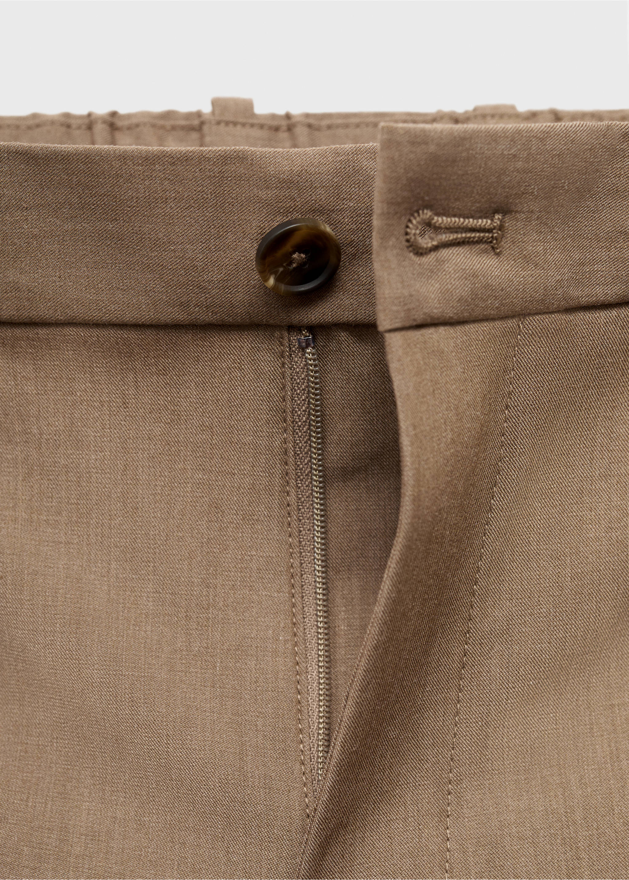 Slim-Fit-Hose Bologna im Cropped-Design - Detail des Artikels 8, Nerzgrau. Ref: 17045140-00.