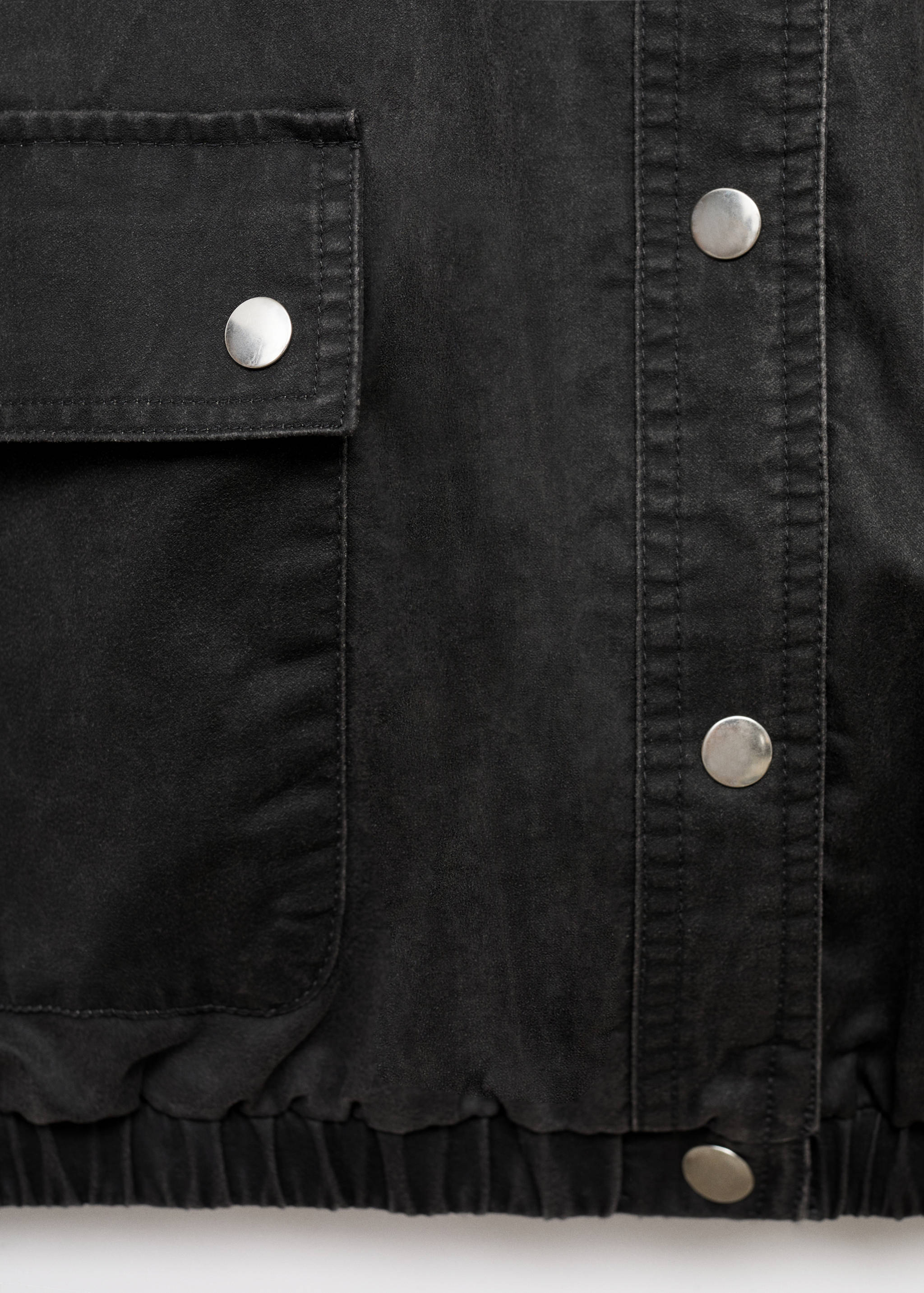 Bomber jacket with shirt collar - Details of the article 0