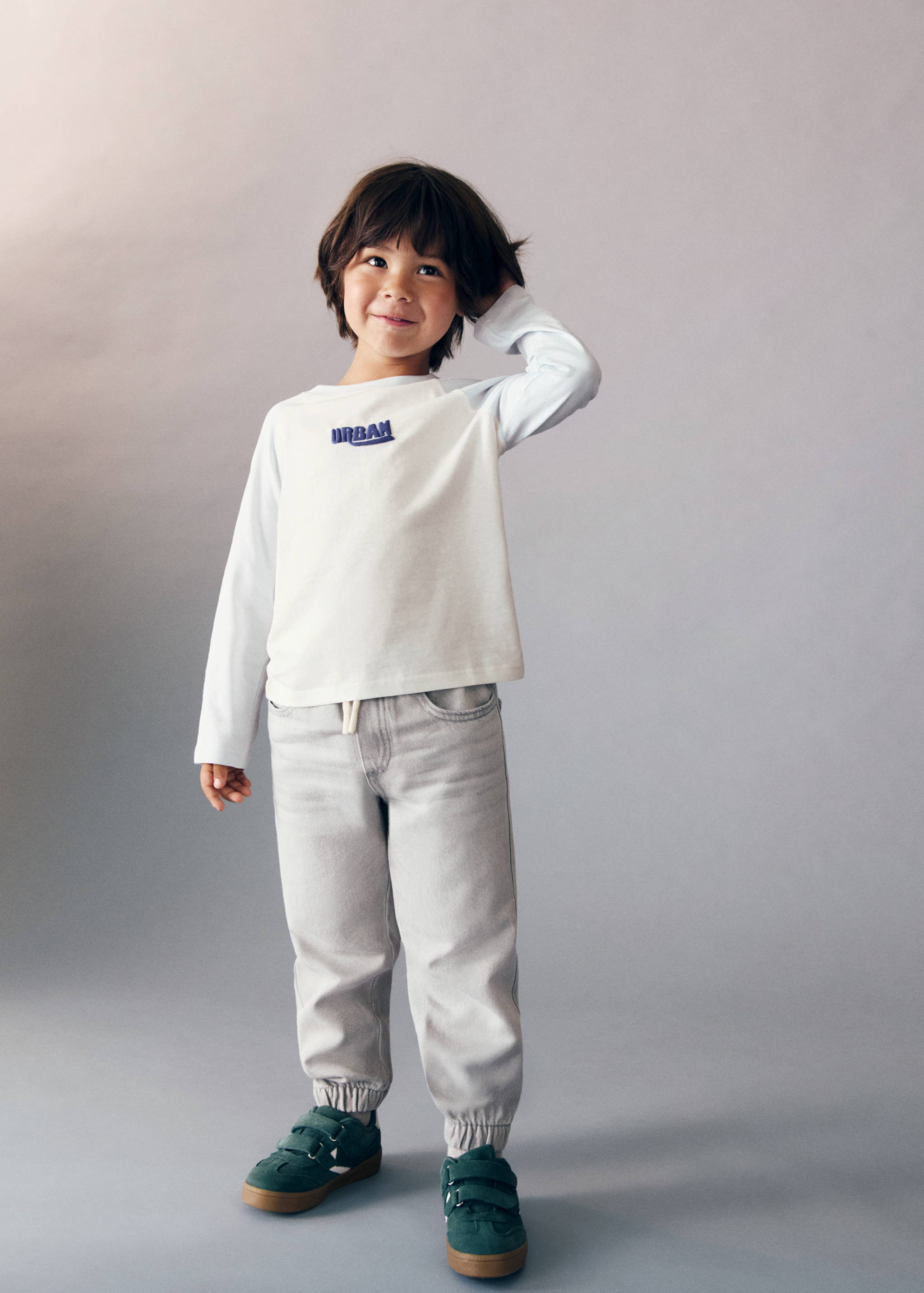 Leather mixed sneakers - Details of the article 6