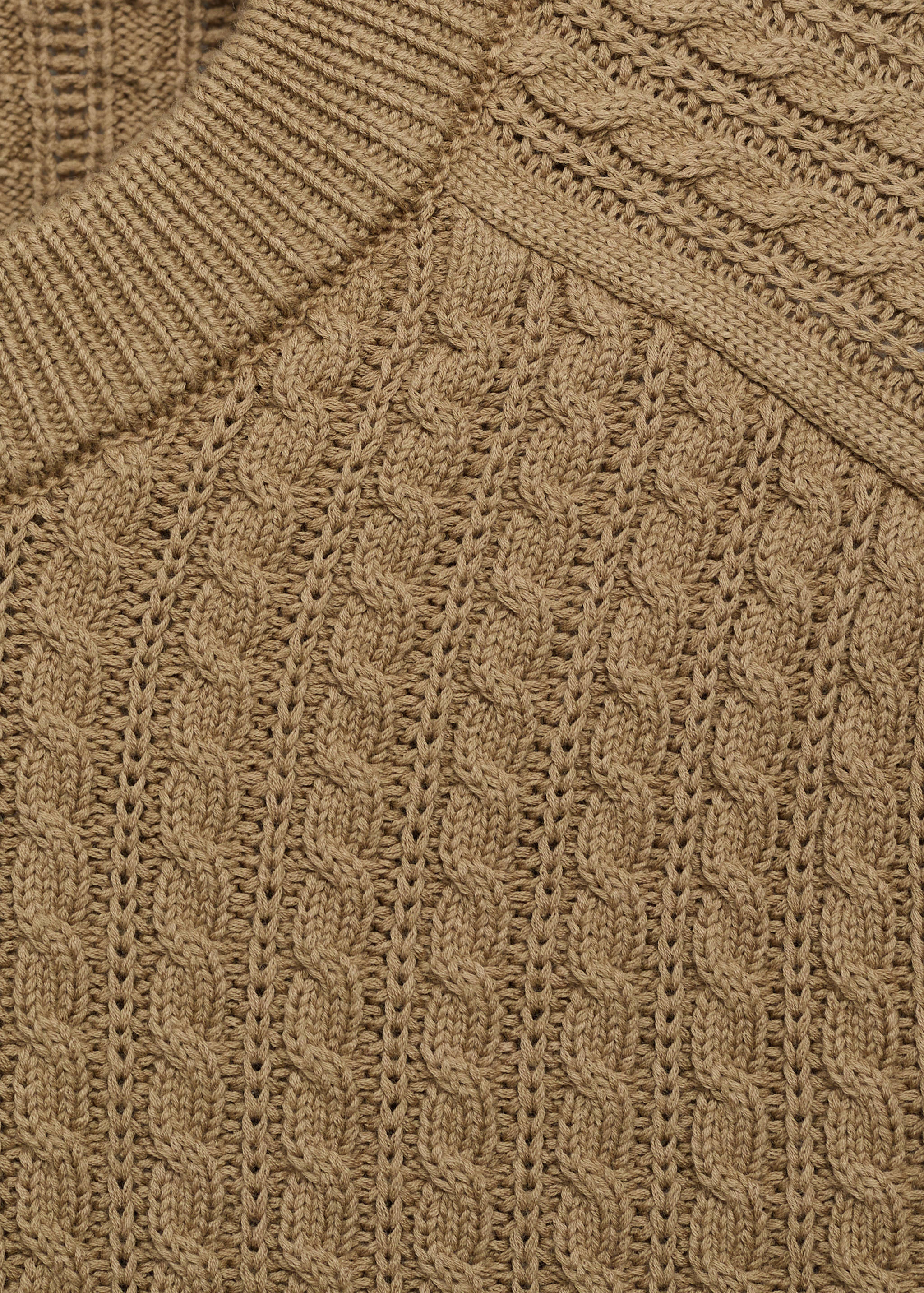 100% cotton braided sweater - Details of the article 8