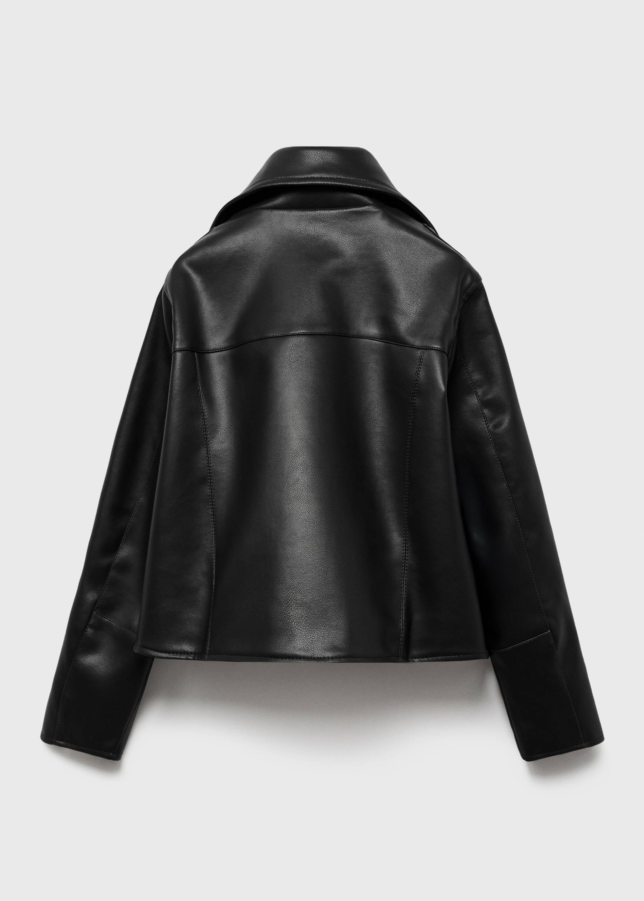 Leather-effect biker jacket - Reverse of the article