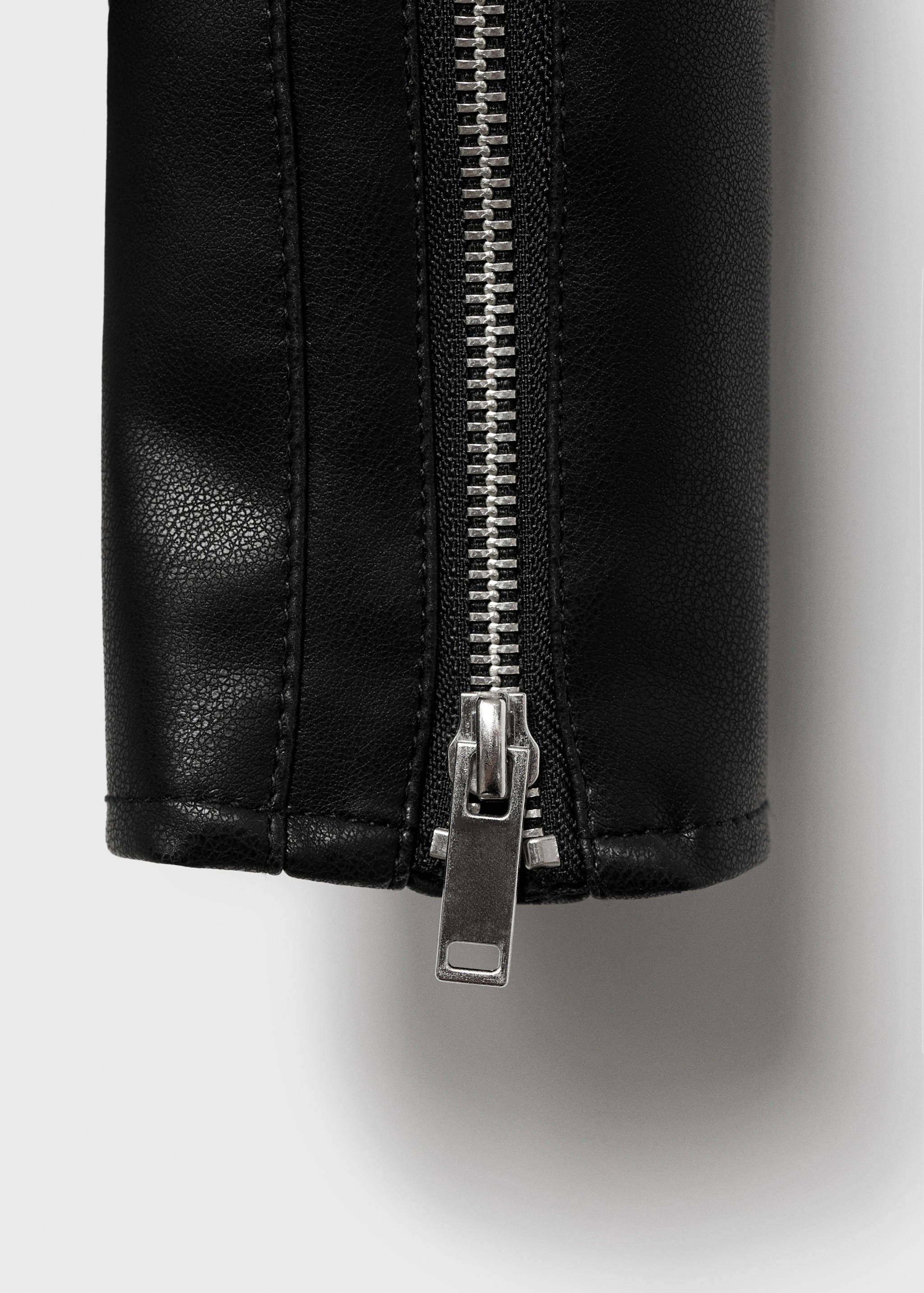 Leather-effect biker jacket - Details of the article 8