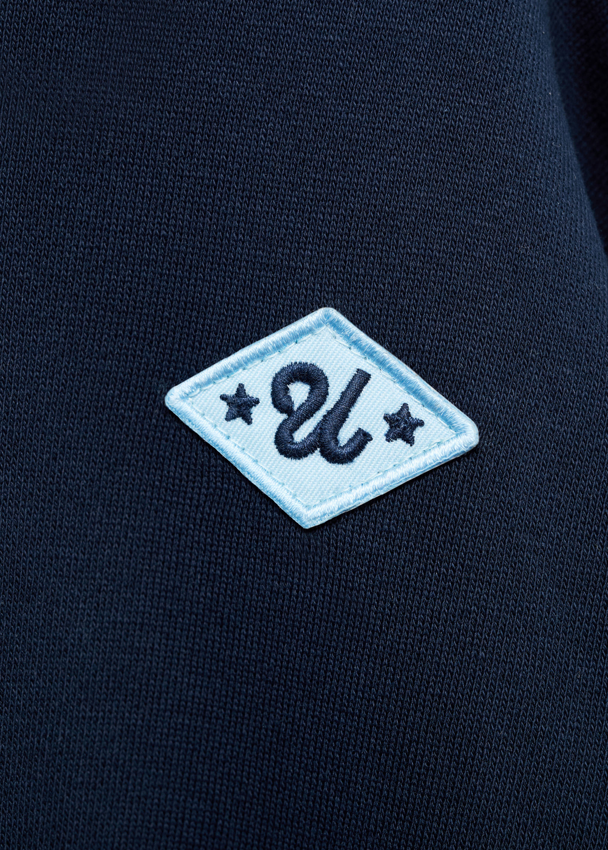 100% cotton polo-style sweatshirt - Details of the article 0