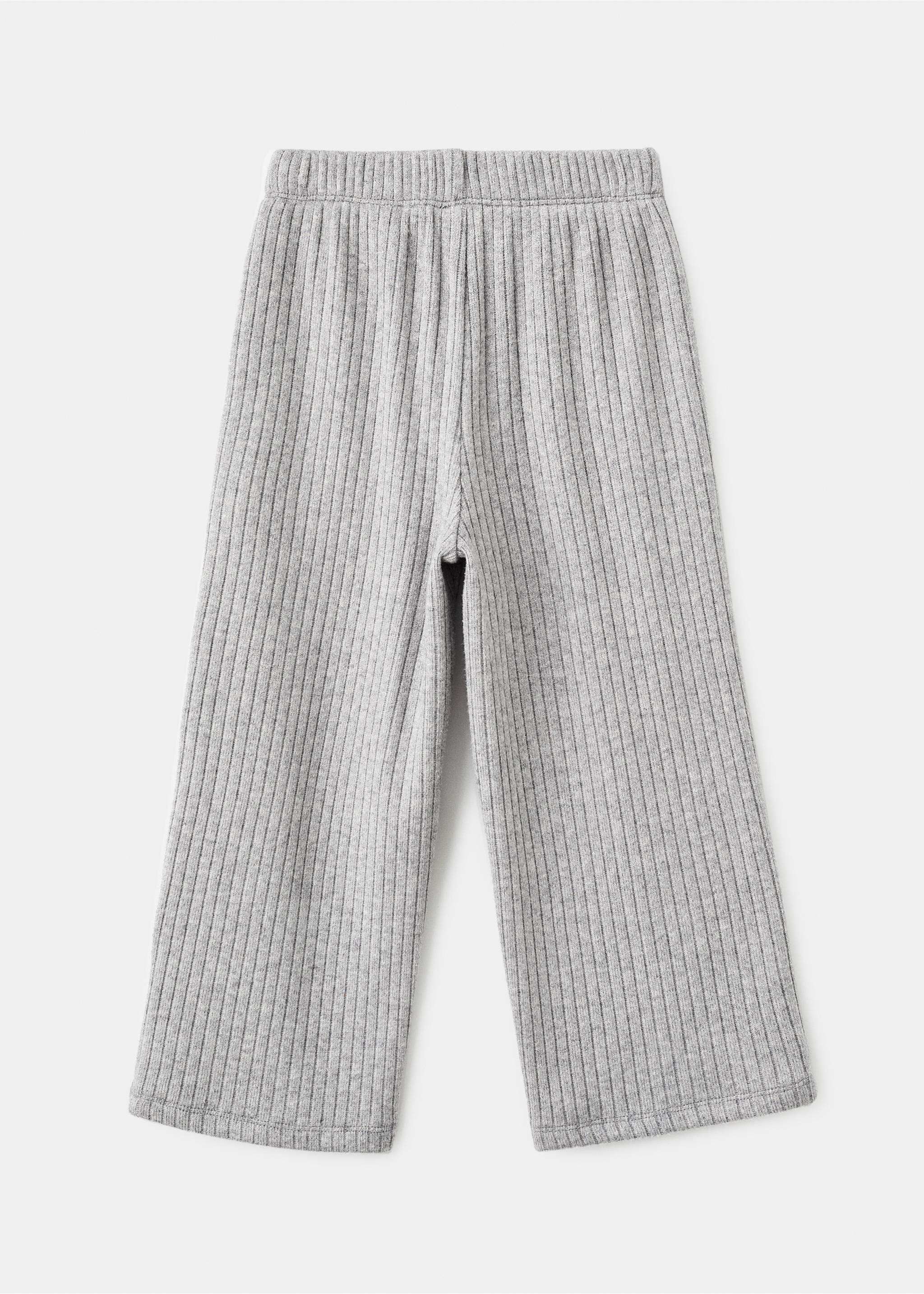 Ribbed trousers - Reverse of the article, Medium Heather Grey. Ref: 17045159-00.