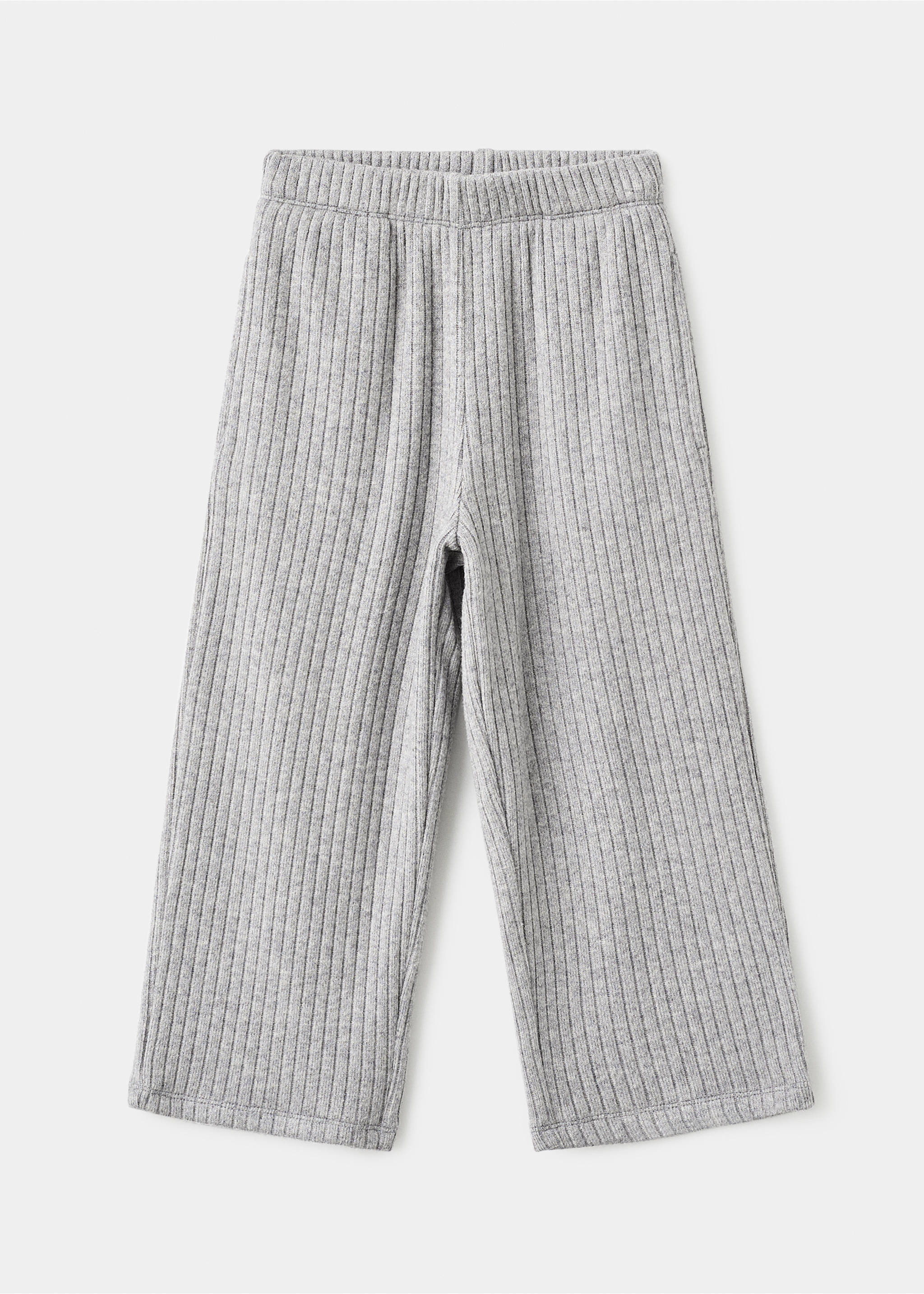 Ribbed trousers - Article without model, Medium Heather Grey. Ref: 17045159-00.