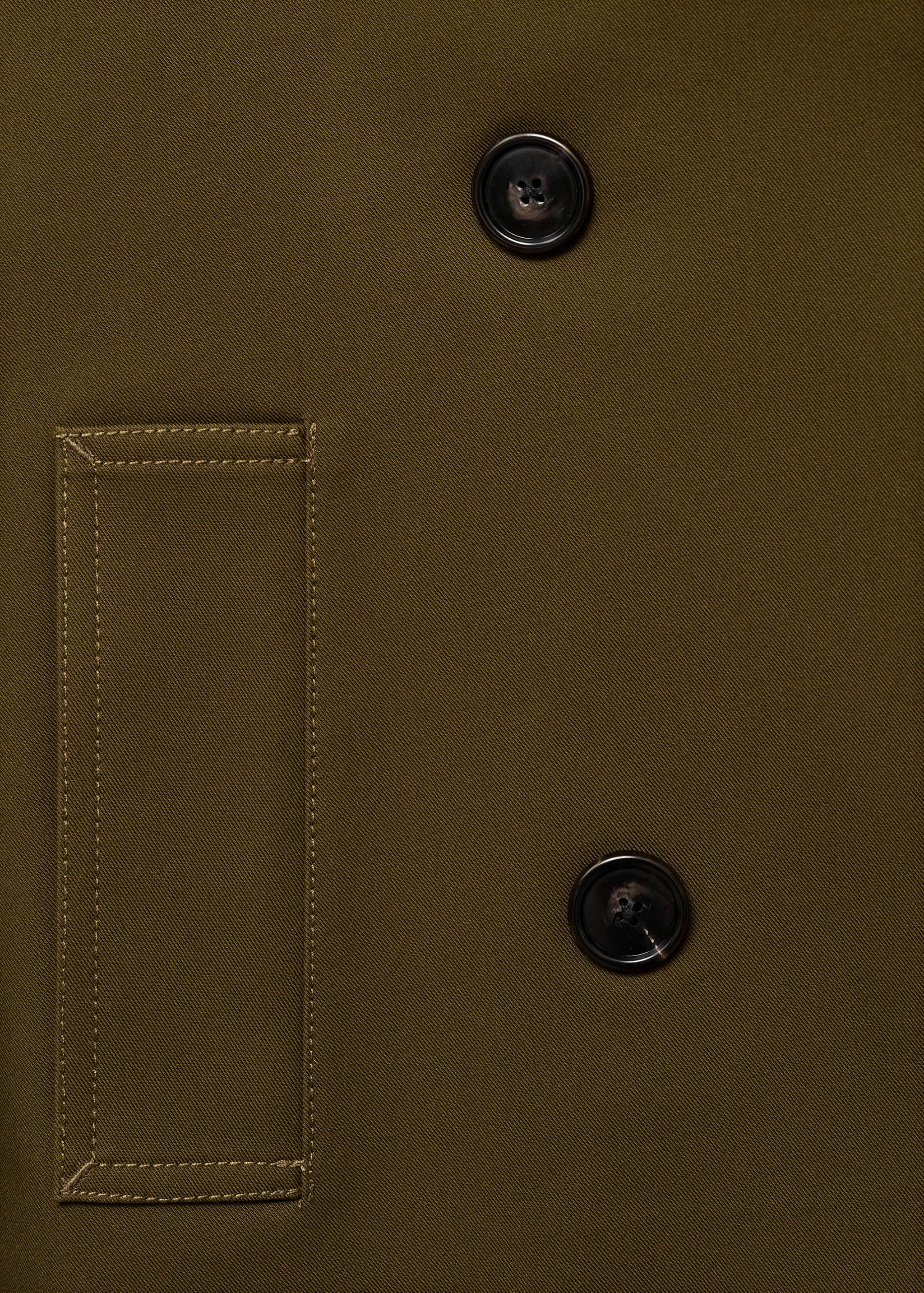 Oversized short double-breasted trench coat - Details of the article 8